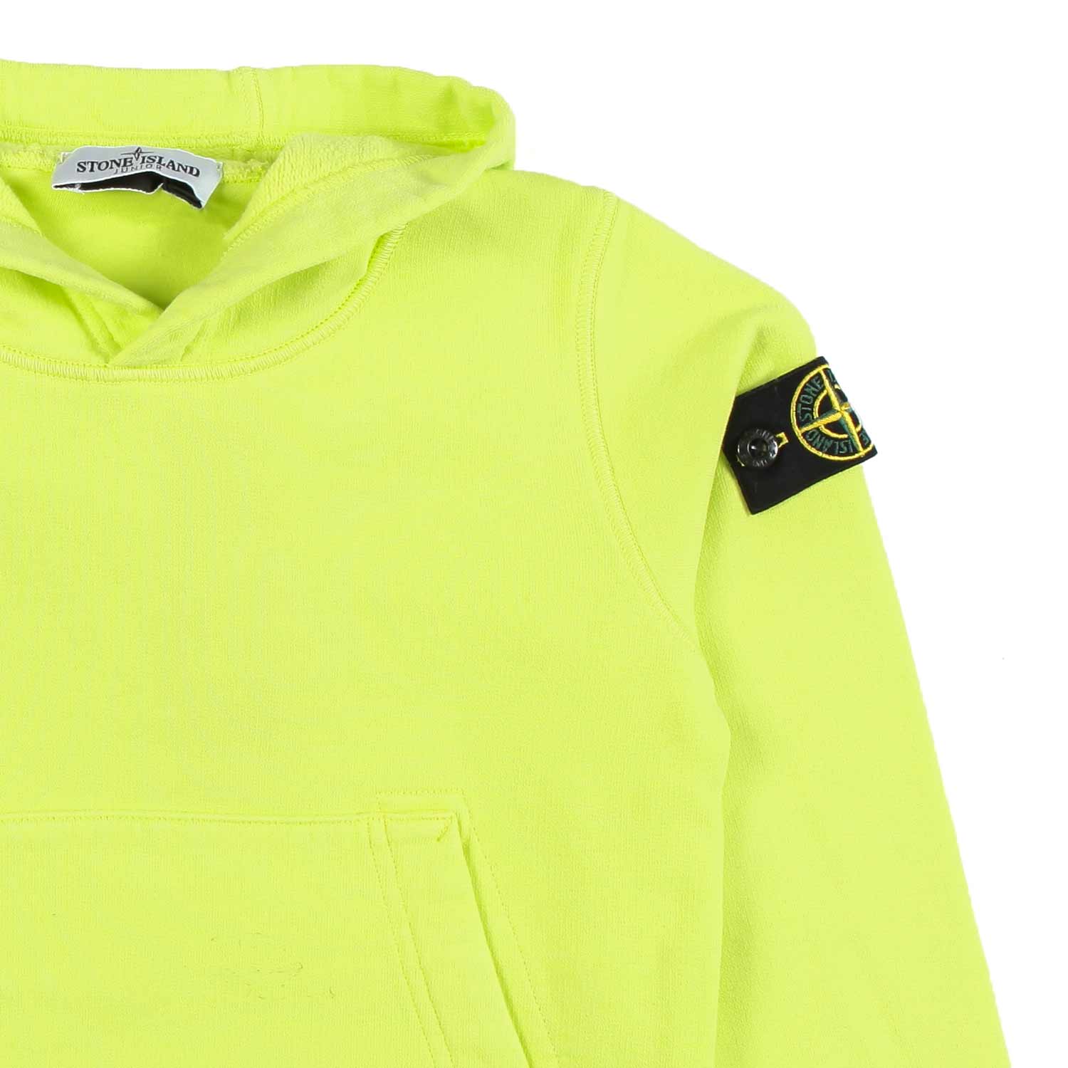 FELPA HOODIE LIME CON PATCH LOGO BAMBINO E TEEN - annameglio.com abbigliamento moda