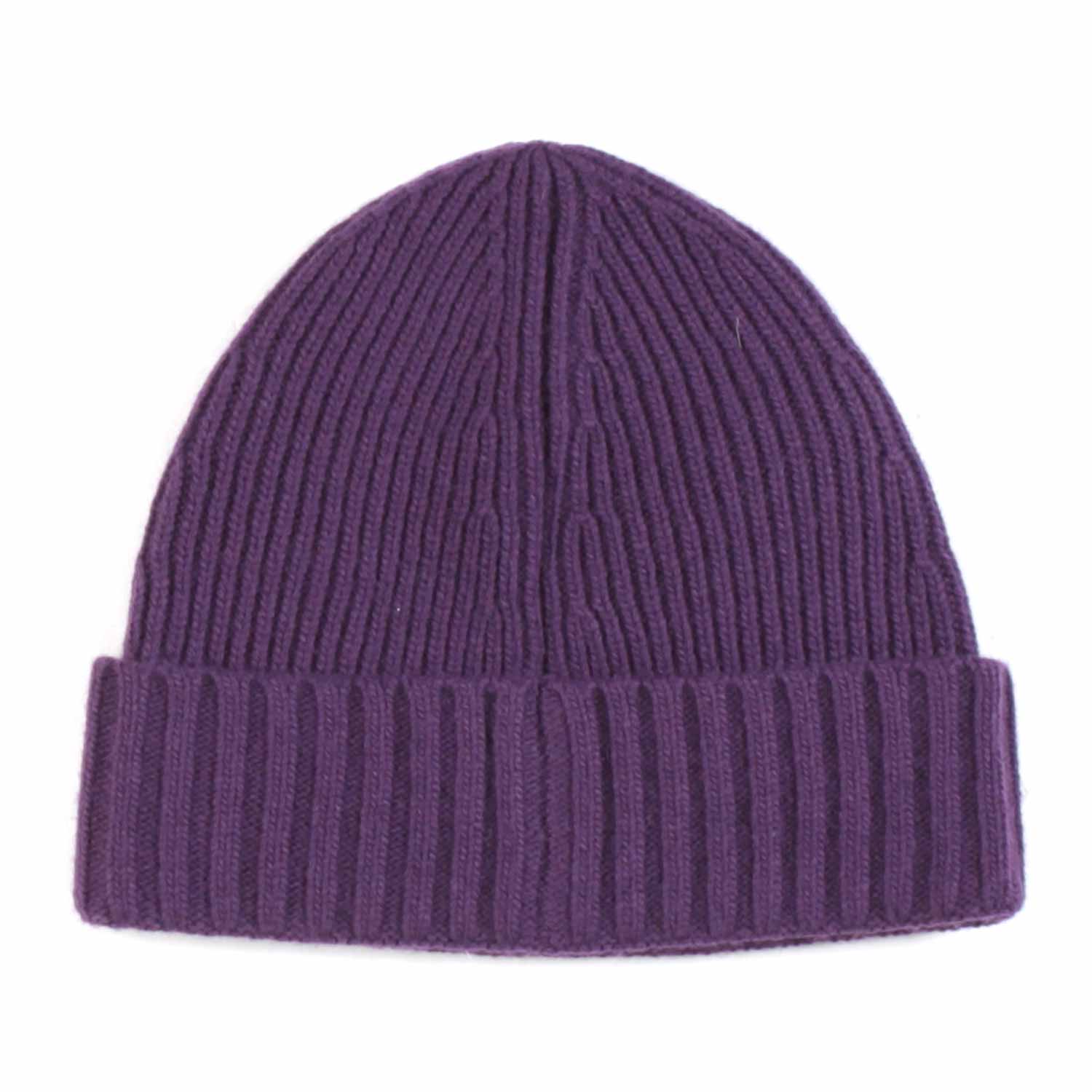 CAPPELLO DI LANA VIOLA A COSTE - annameglio.com abbigliamento moda