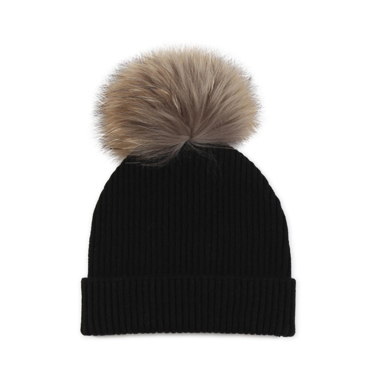 CAPPELLO NERO DI LANA E NYLON BAMBINA E TEEN - annameglio.com abbigliamento moda