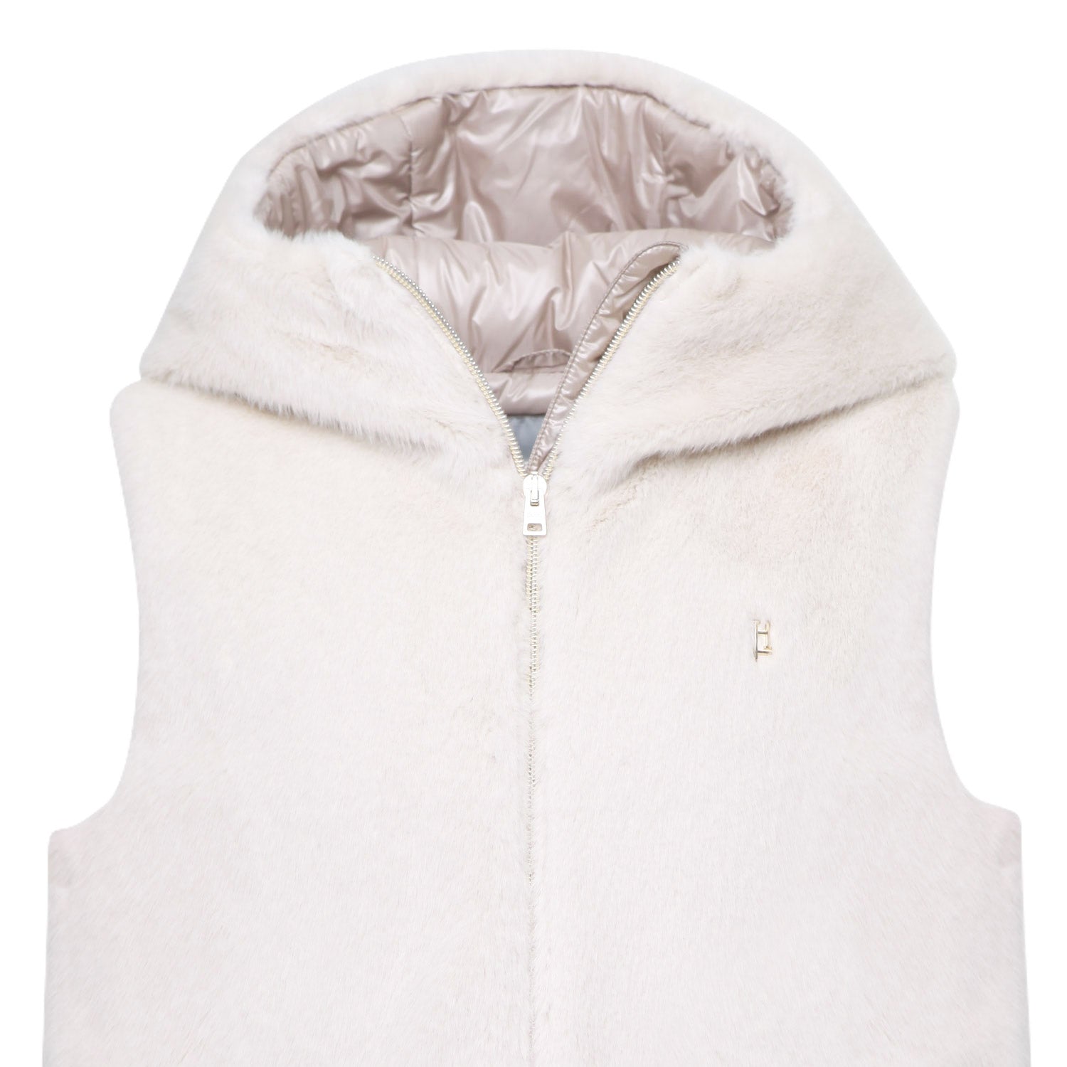 GILET ECOPELLICCIA BIANCO BAMBINA E TEENAGER - annameglio.com abbigliamento moda