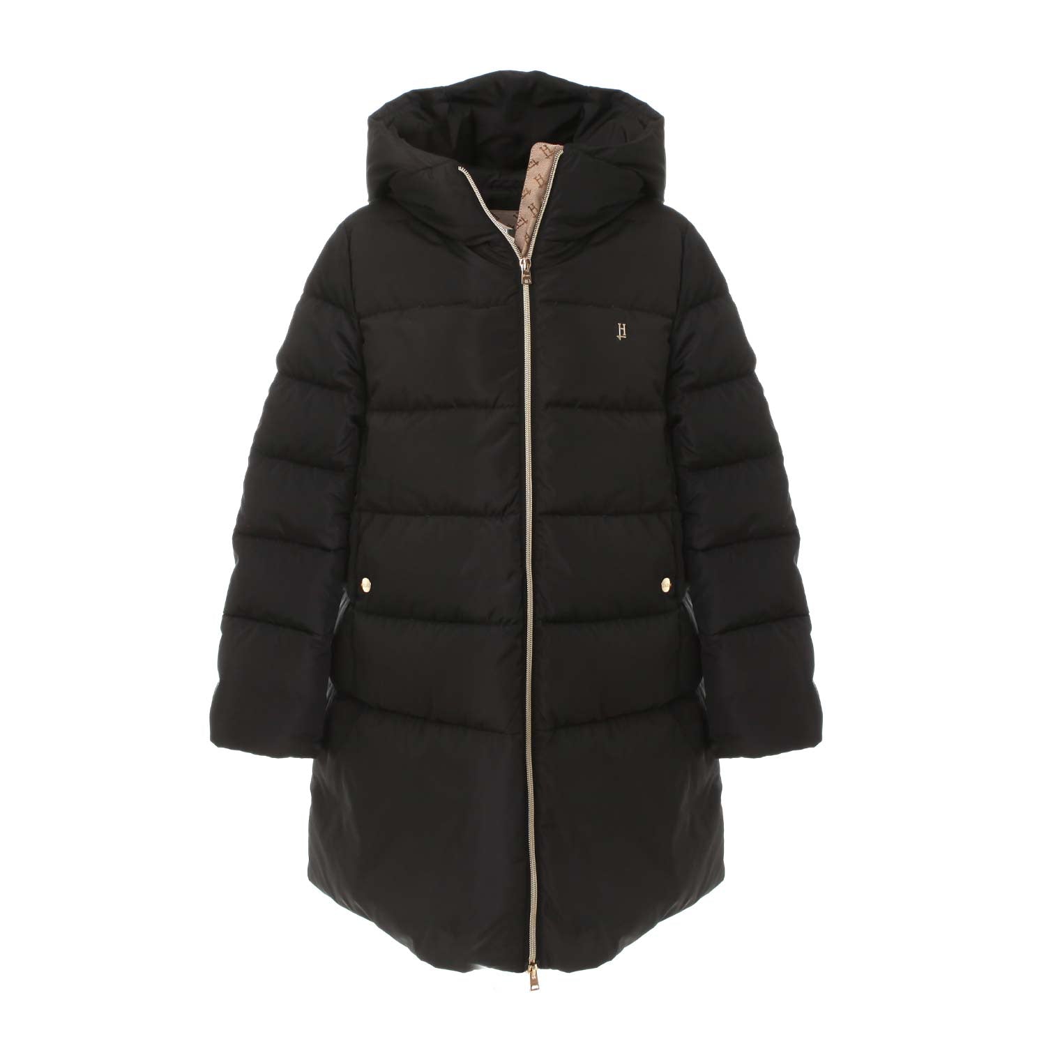 PIUMINO LUNGO NERO BAMBINA E TEENAGER - annameglio.com abbigliamento moda