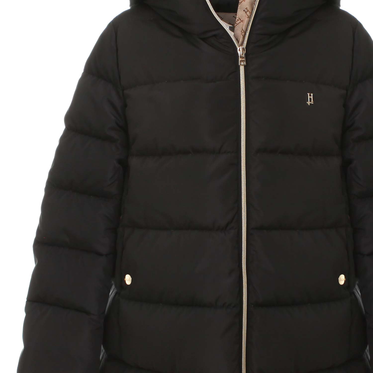 PIUMINO LUNGO NERO BAMBINA E TEENAGER - annameglio.com abbigliamento moda