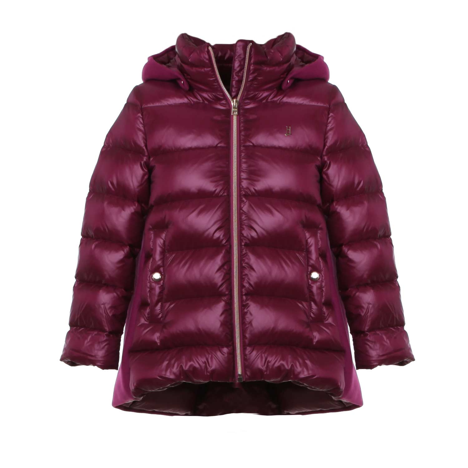 PIUMINO BURGUNDY IN NYLON E LANA BAMBINA - annameglio.com abbigliamento moda