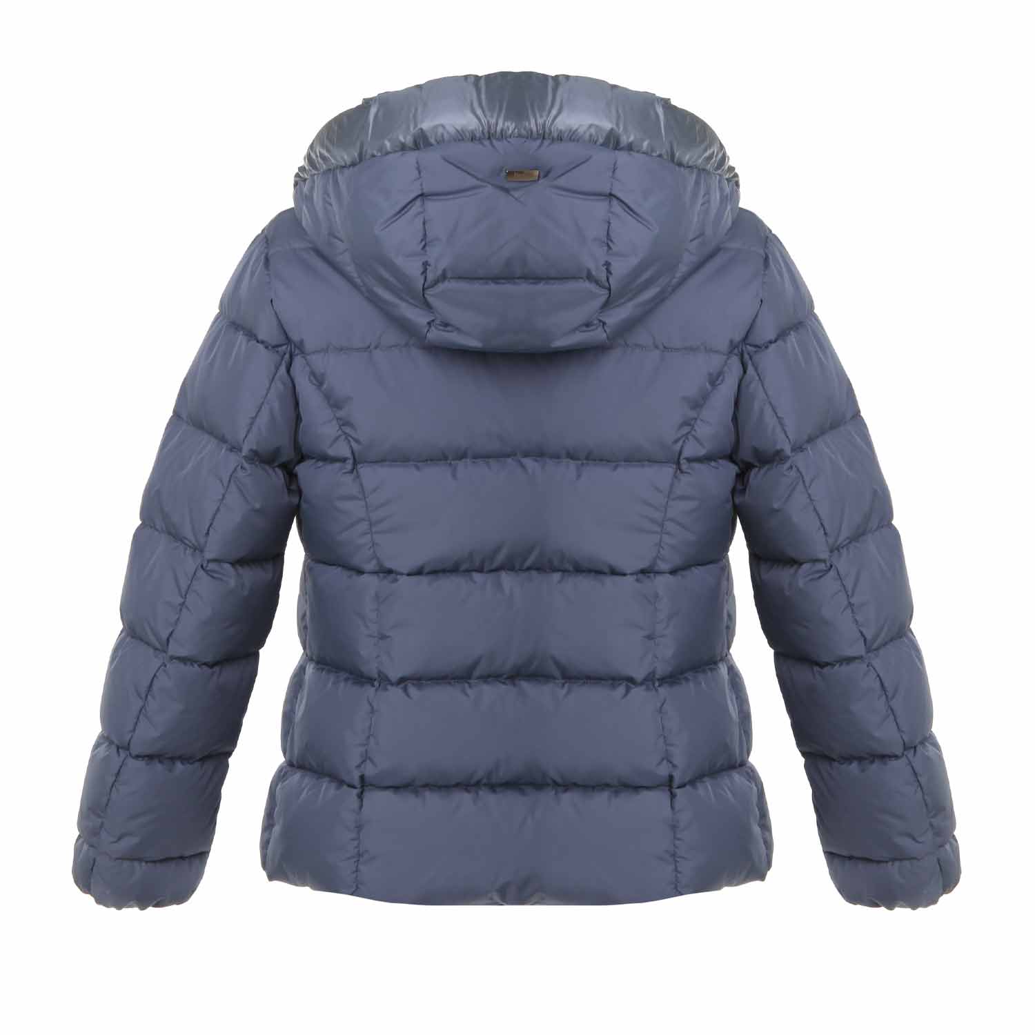 PIUMINO CORTO BLU POLVERE BAMBINA E TEENAGER - annameglio.com abbigliamento moda