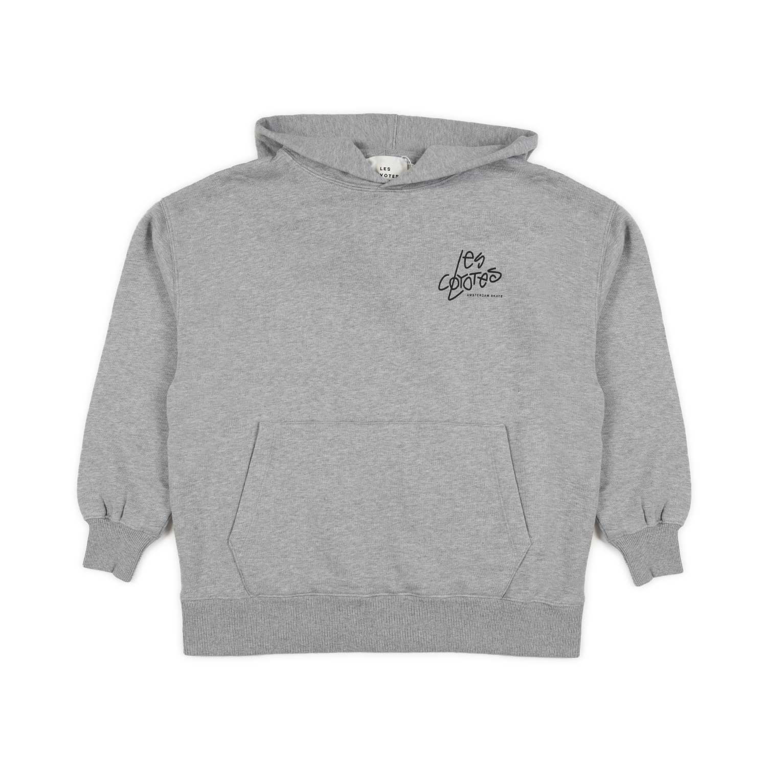 FELPA HOODIE GRIGIO CHIARO CON LOGHI - annameglio.com abbigliamento moda