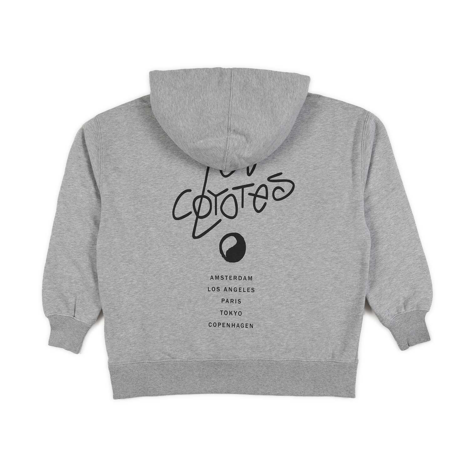 FELPA HOODIE GRIGIO CHIARO CON LOGHI - annameglio.com abbigliamento moda