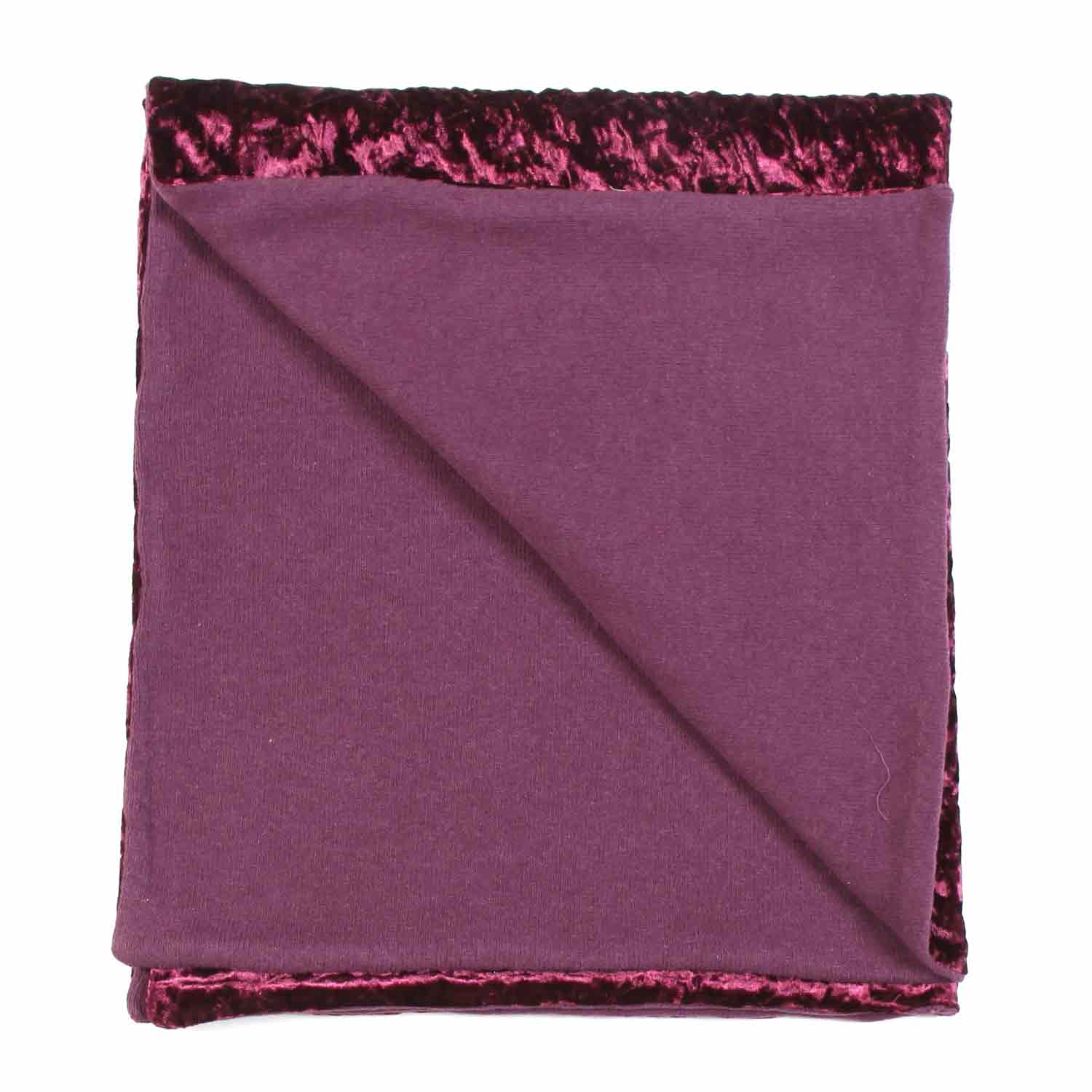 COPERTA VELLUTO LUCIDO PORPORA NEONATA - annameglio.com abbigliamento moda