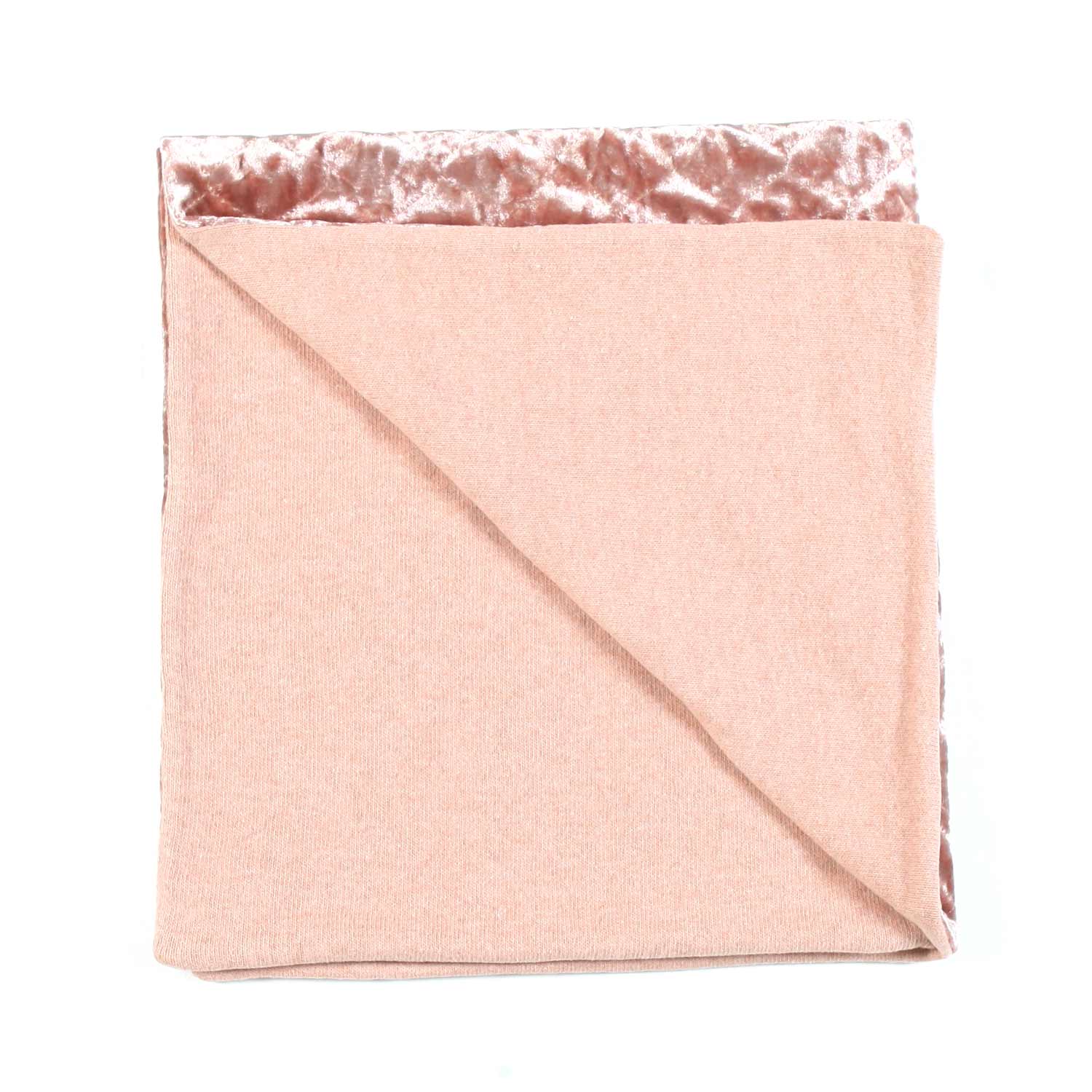 COPERTA VELLUTO LUCIDO ROSA ANTICO NEONATA - annameglio.com abbigliamento moda