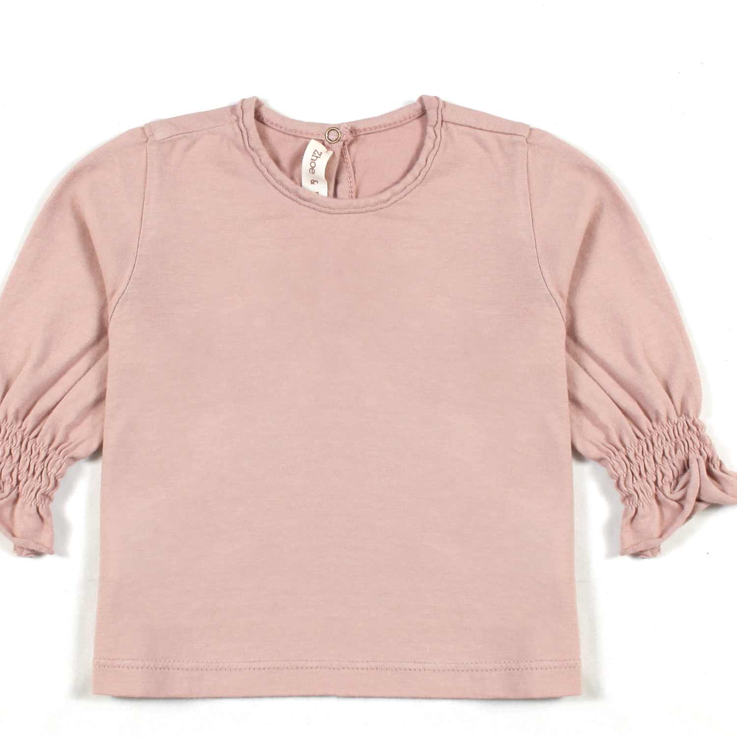 T-SHIRT MANICA LUNGA ROSA ANTICO NEONATA - annameglio.com abbigliamento moda