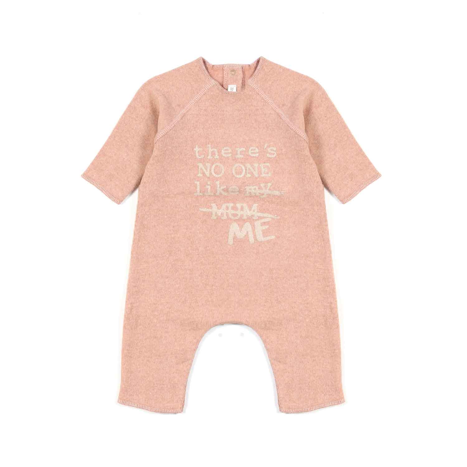 TUTINA ROSA CON STAMPA BIANCO NATURALE NEONATA - annameglio.com abbigliamento moda