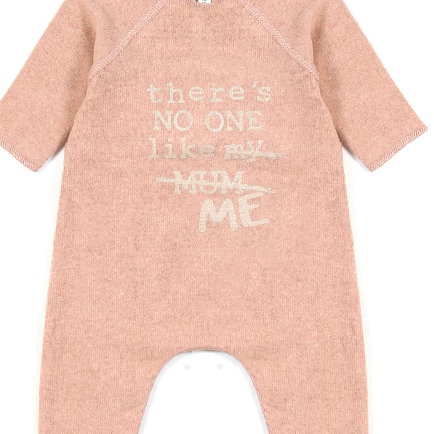 TUTINA ROSA CON STAMPA BIANCO NATURALE NEONATA - annameglio.com abbigliamento moda