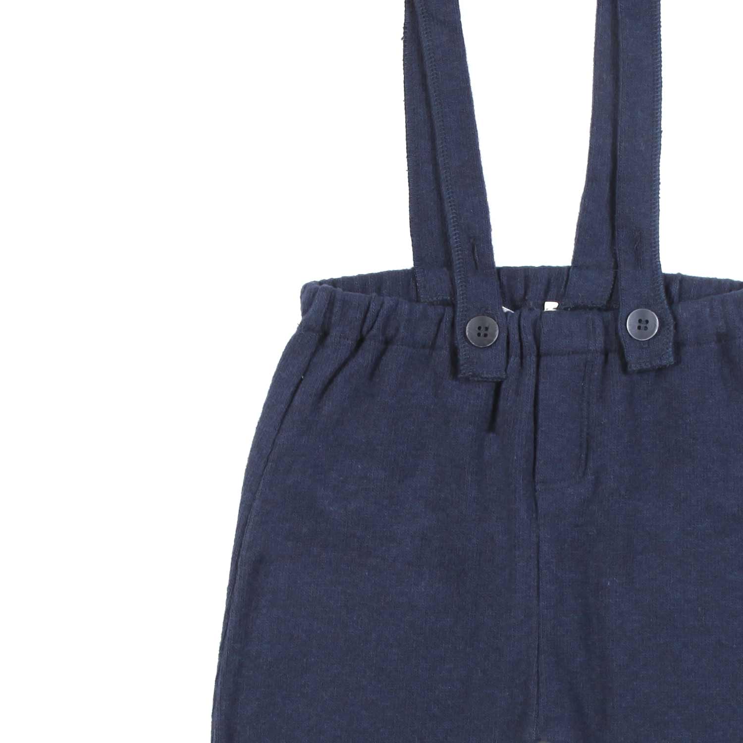 PANTALONE BLU CON BRETELLE NEONATO - annameglio.com abbigliamento moda