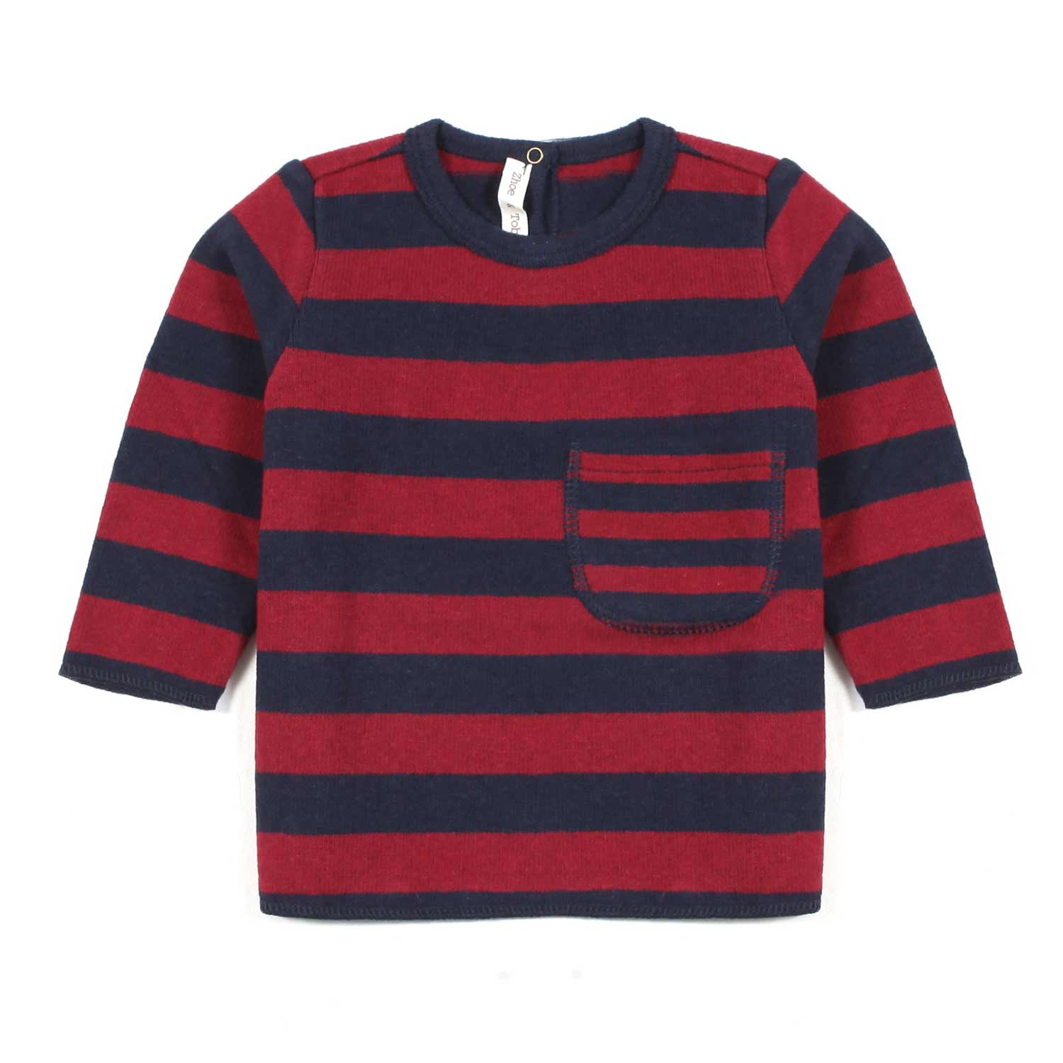 T-SHIRT MANICA LUNGA BLU E BORDEAUX NEONATO - annameglio.com abbigliamento moda