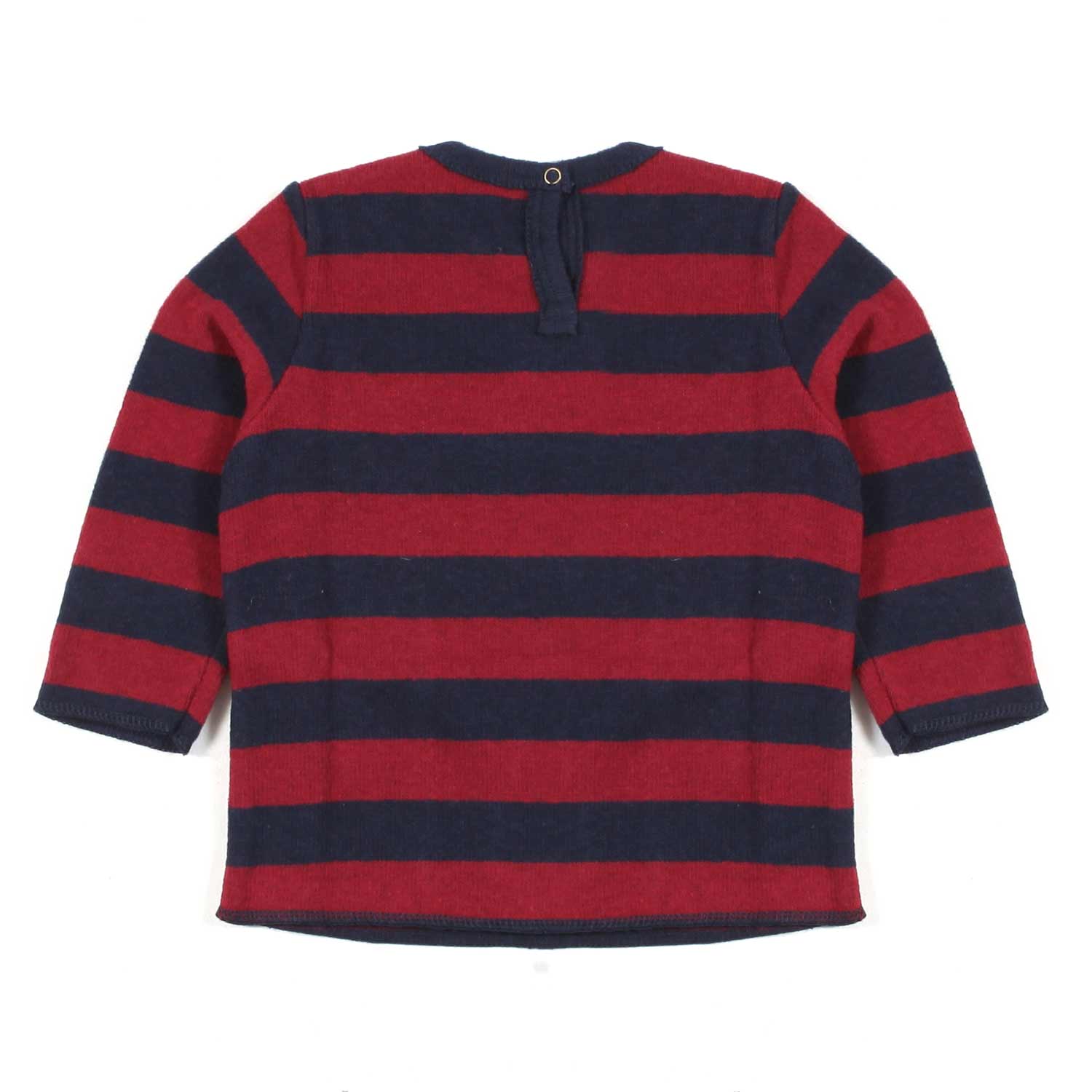 T-SHIRT MANICA LUNGA BLU E BORDEAUX NEONATO - annameglio.com abbigliamento moda