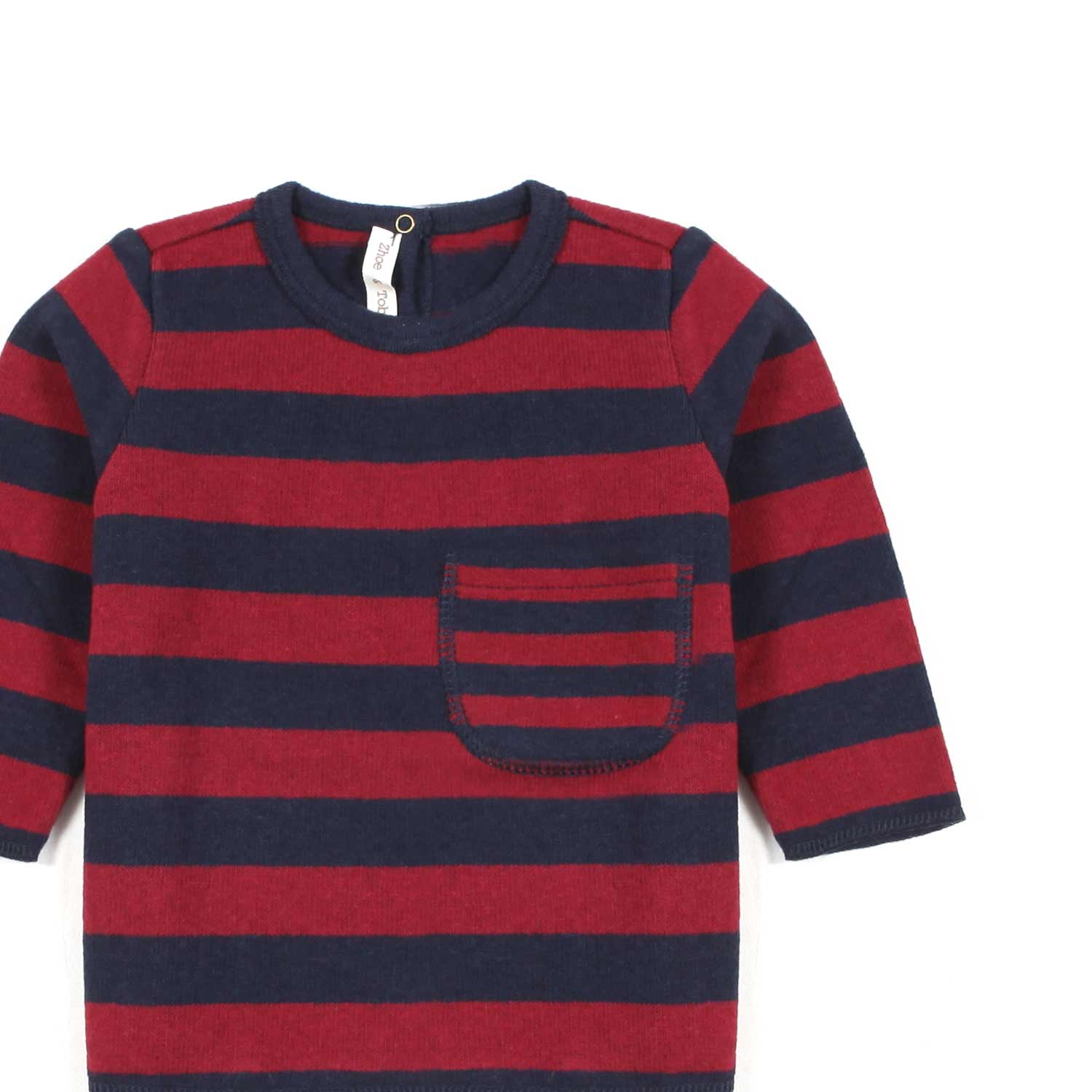 T-SHIRT MANICA LUNGA BLU E BORDEAUX NEONATO - annameglio.com abbigliamento moda