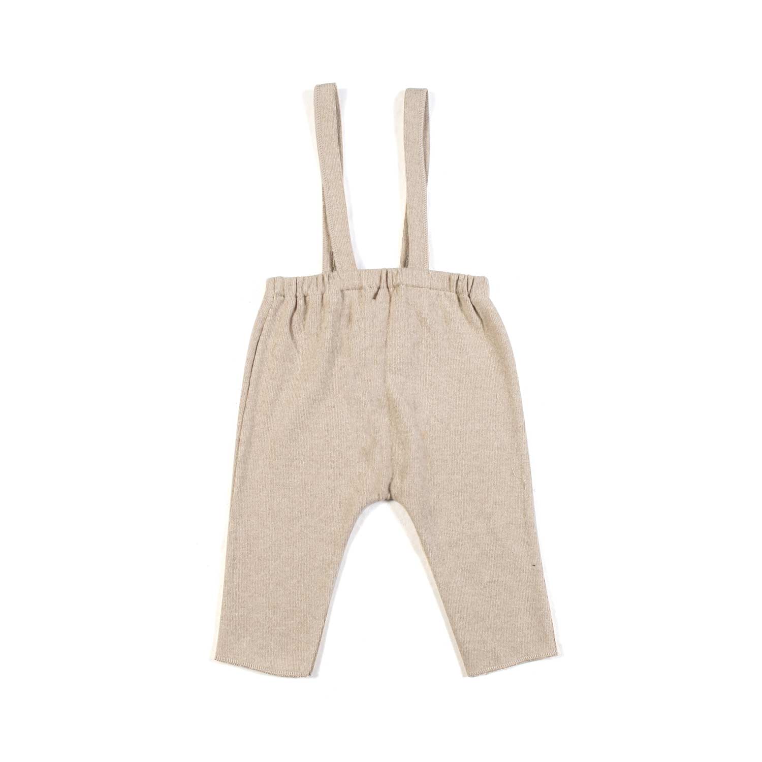 PANTALONE BEIGE CON BRETELLE NEONATO - annameglio.com abbigliamento moda