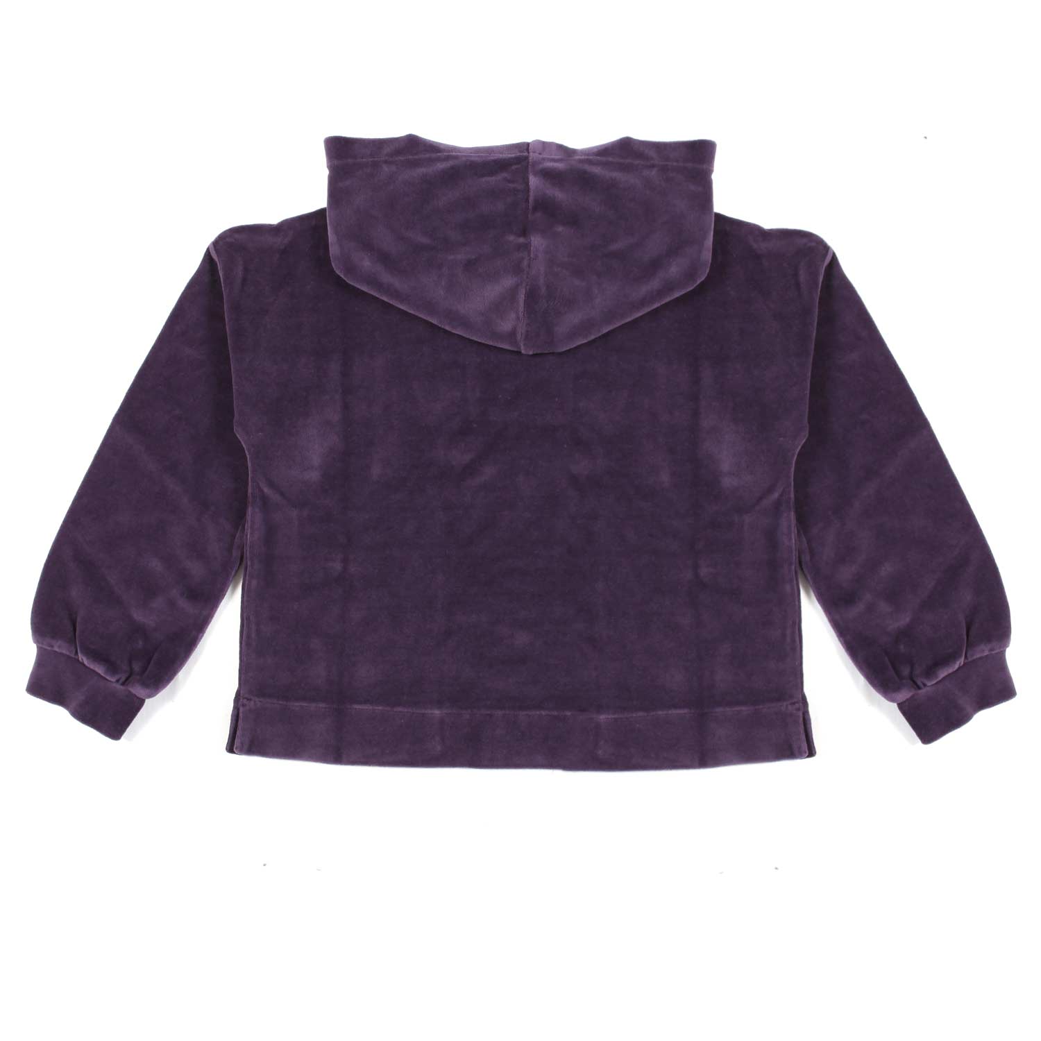 FELPA HOODIE CINIGLIA VIOLA BAMBINA - annameglio.com abbigliamento moda