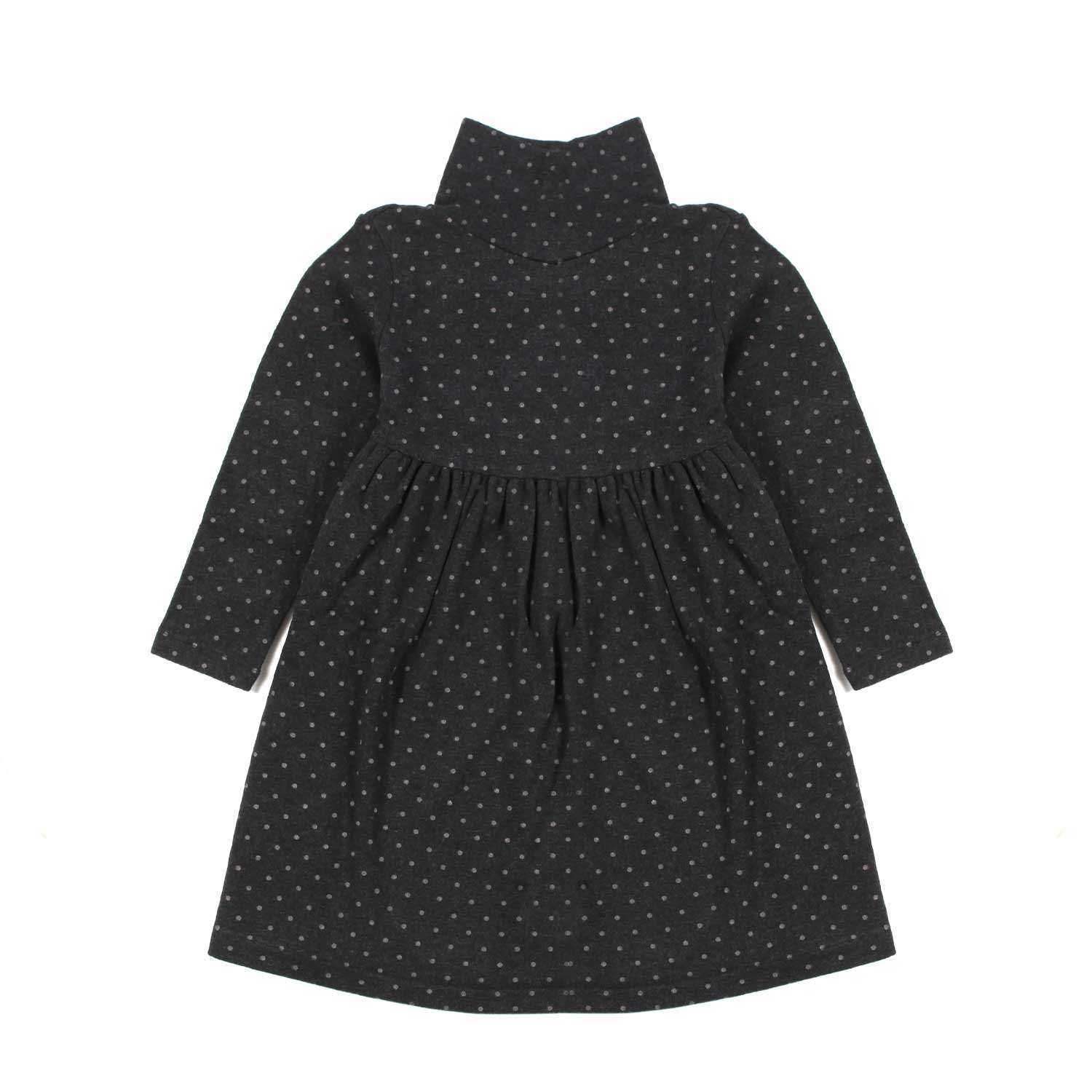 VESTITO ANTRACITE A POIS BAMBINA - annameglio.com abbigliamento moda