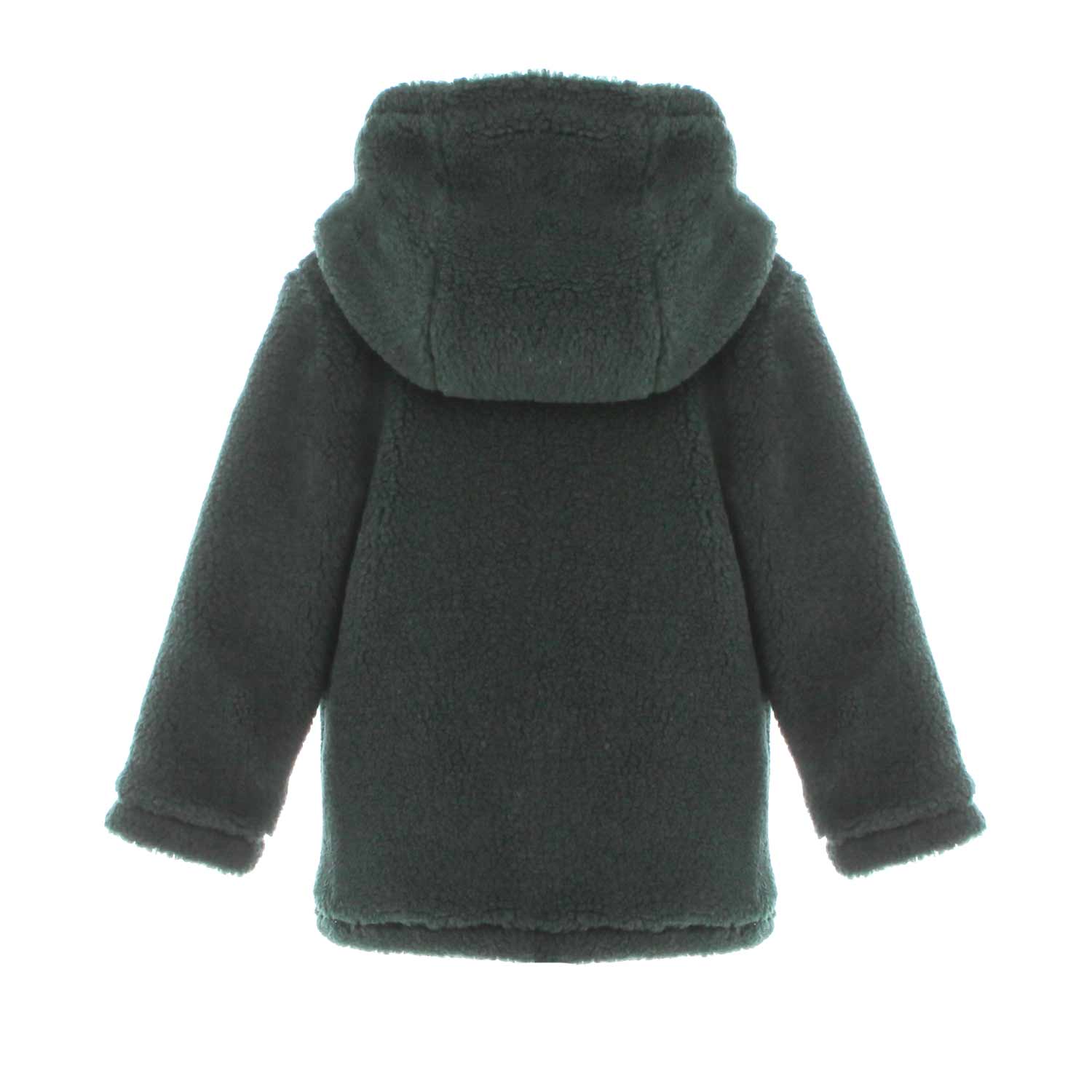 CAPPOTTO SHERPA VERDE E SENAPE BAMBINO - annameglio.com abbigliamento moda