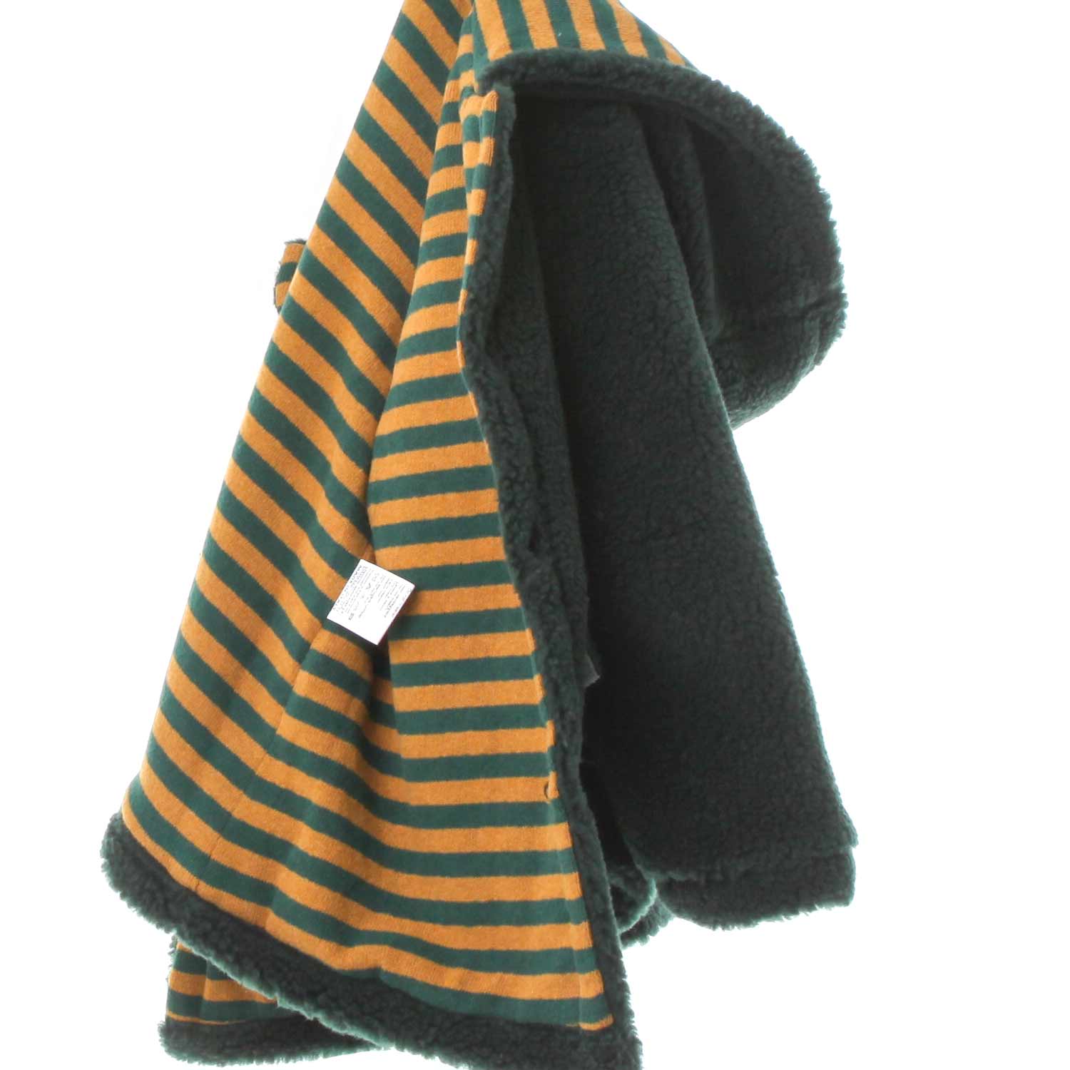 CAPPOTTO SHERPA VERDE E SENAPE BAMBINO - annameglio.com abbigliamento moda