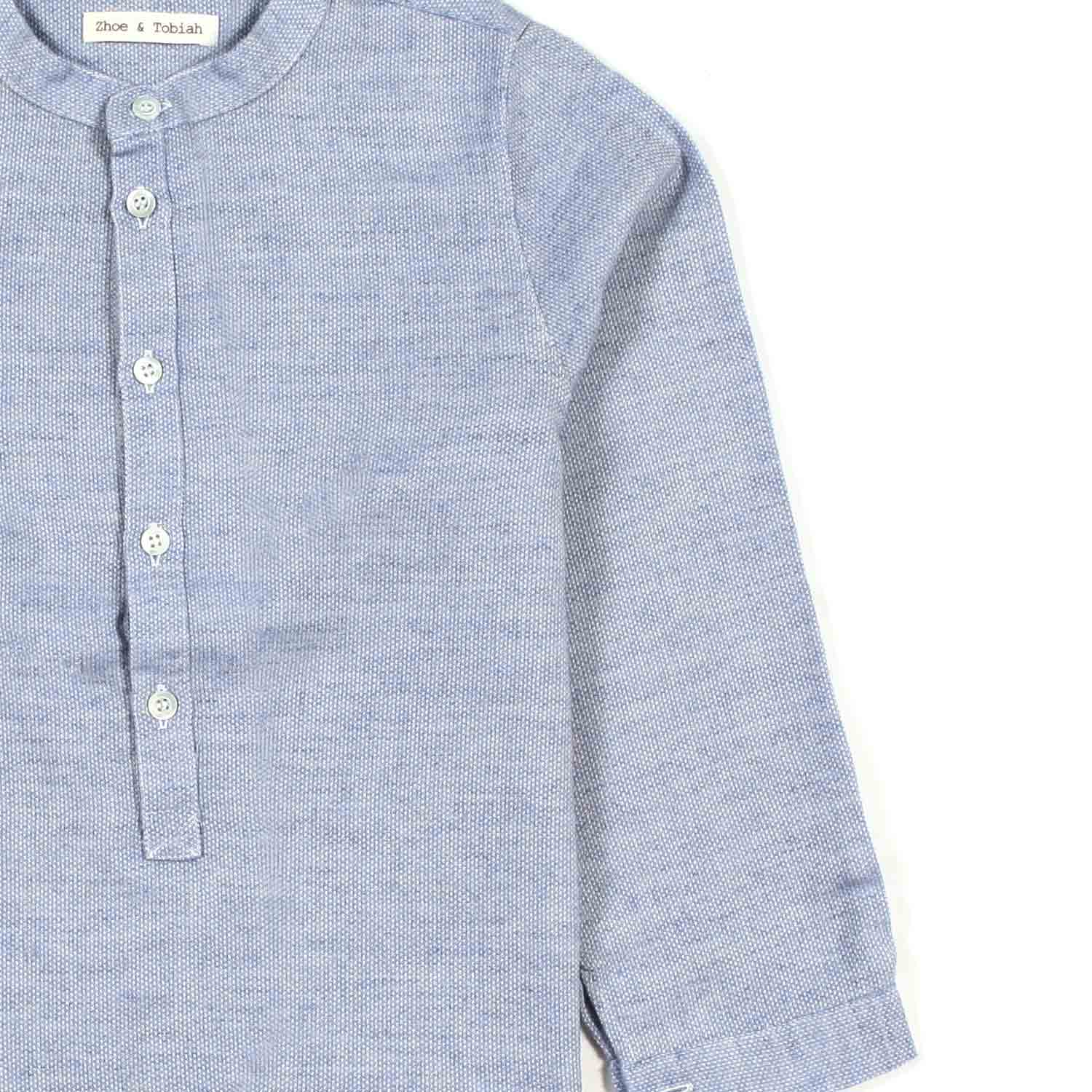 CAMICIA SERAFINO CELESTE BAMBINO - annameglio.com abbigliamento moda