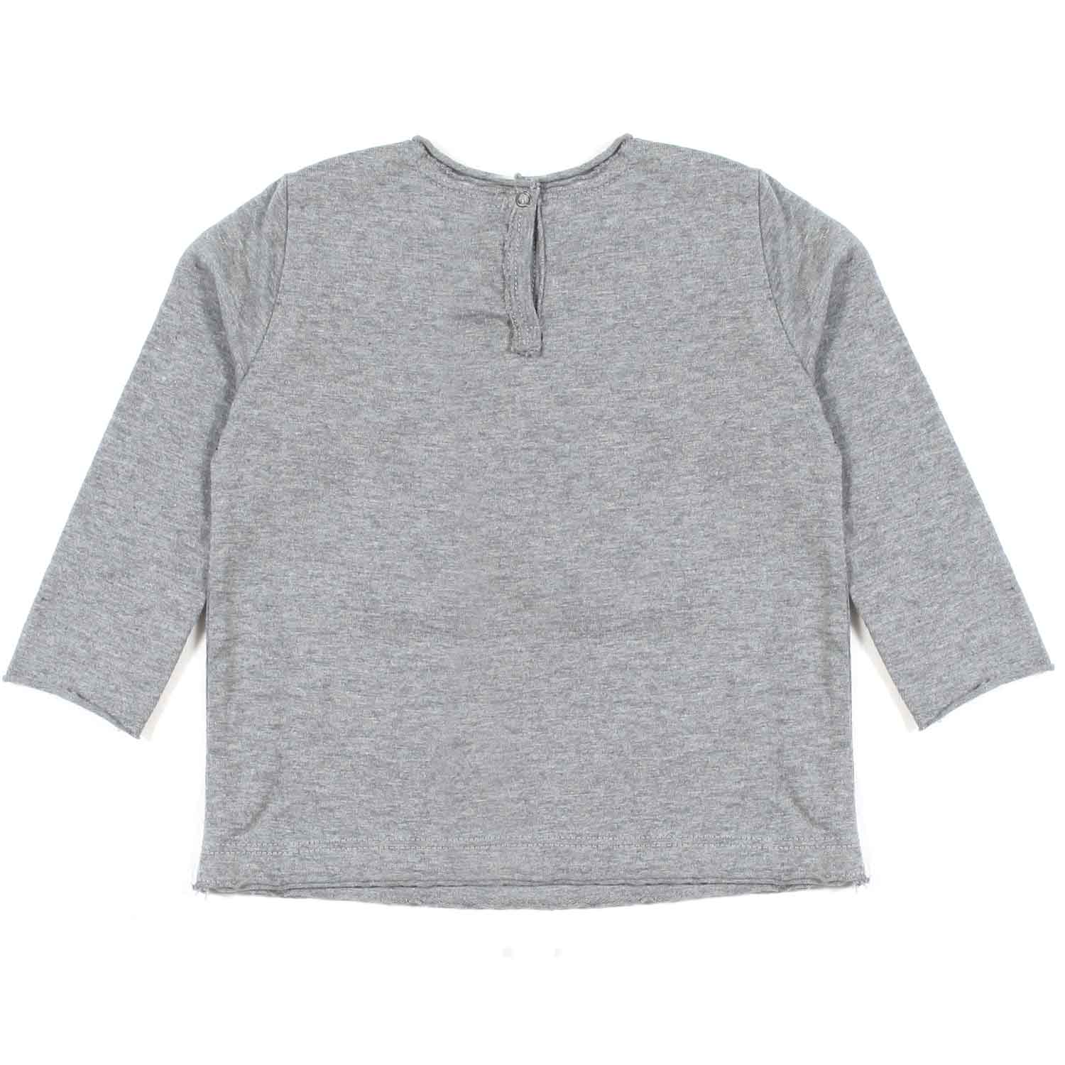 T-SHIRT MANICA LUNGA GRIGIA BIMBA E BIMBO - annameglio.com abbigliamento moda