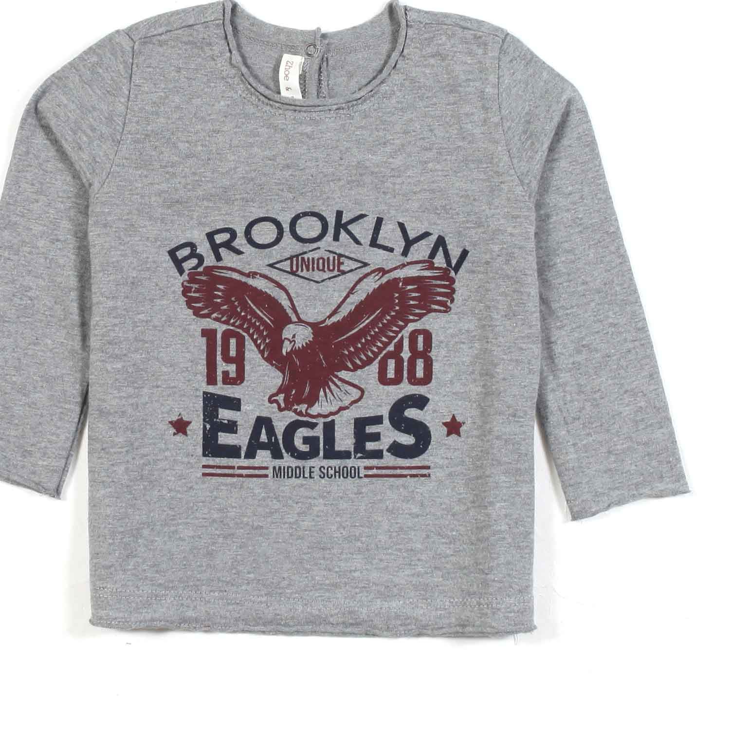 T-SHIRT MANICA LUNGA GRIGIA BIMBA E BIMBO - annameglio.com abbigliamento moda