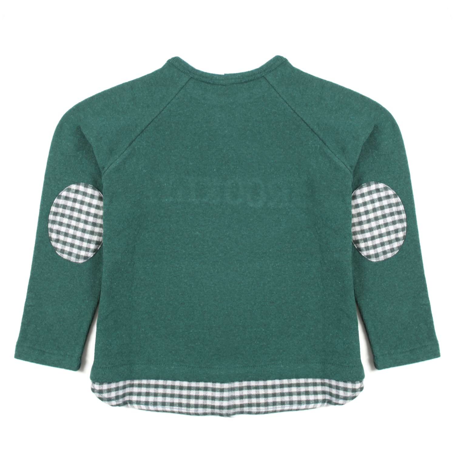 MAGLIA UNISEX VERDE CON DETTAGLI VICHY - annameglio.com abbigliamento moda