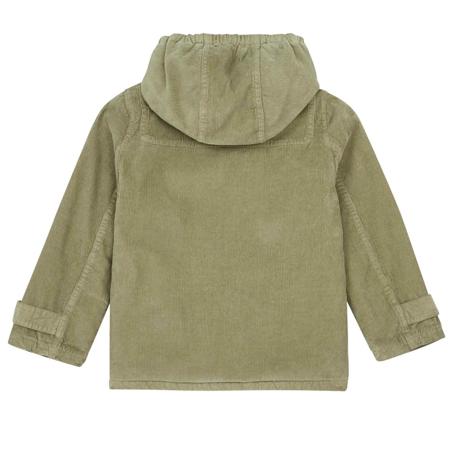 GIACCA CORDUROY VERDE OLIVA E PANNA BAMBINO E BABY - annameglio.com abbigliamento moda