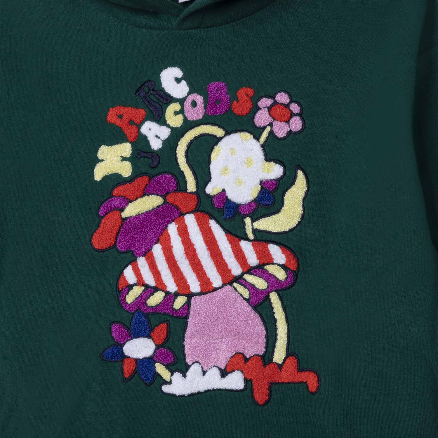 FELPA VERDE SCURO CON CAPPUCCIO BAMBINA - annameglio.com abbigliamento moda