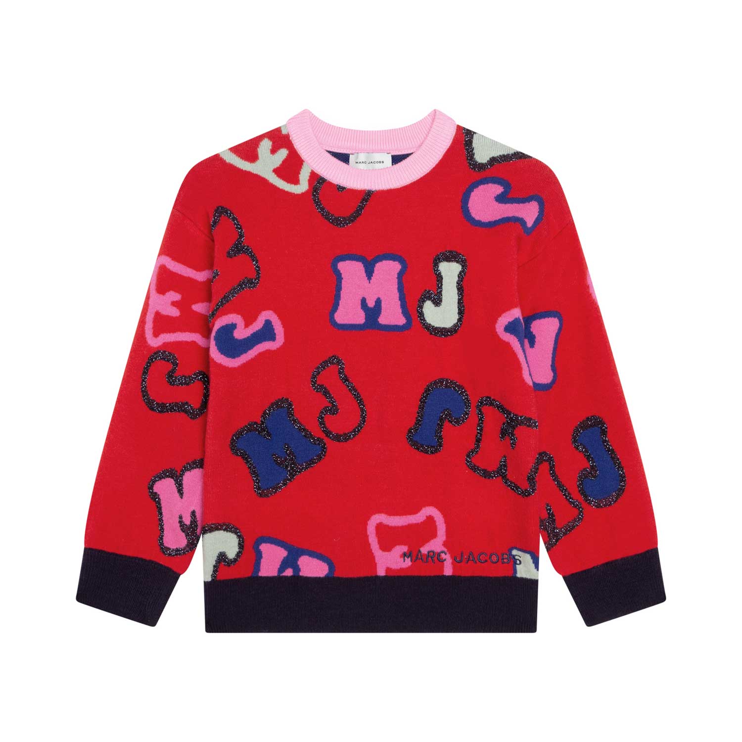 PULLOVER ROSSO E MULTICOLOR BAMBINA - annameglio.com abbigliamento moda