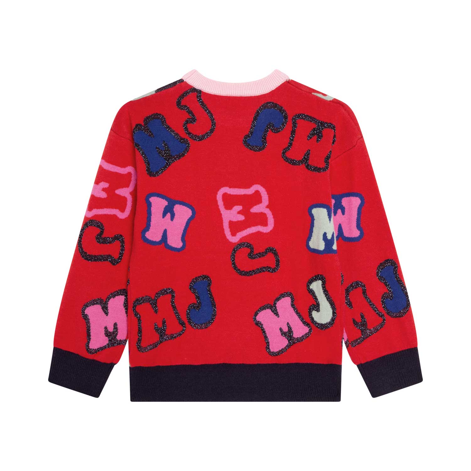 PULLOVER ROSSO E MULTICOLOR BAMBINA - annameglio.com abbigliamento moda