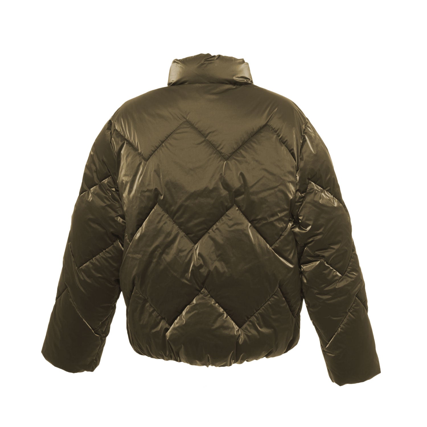 GIUBBOTTO TRAPUNTATO VERDE MILITARE BAMBINA E TEEN - annameglio.com abbigliamento moda