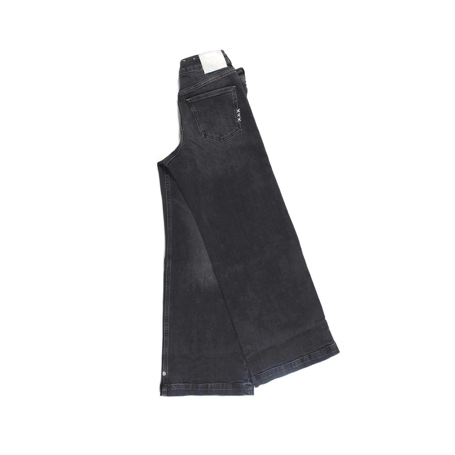 JEANS WIDE LEG GRAFITE BAMBINA E TEENAGER - annameglio.com abbigliamento moda