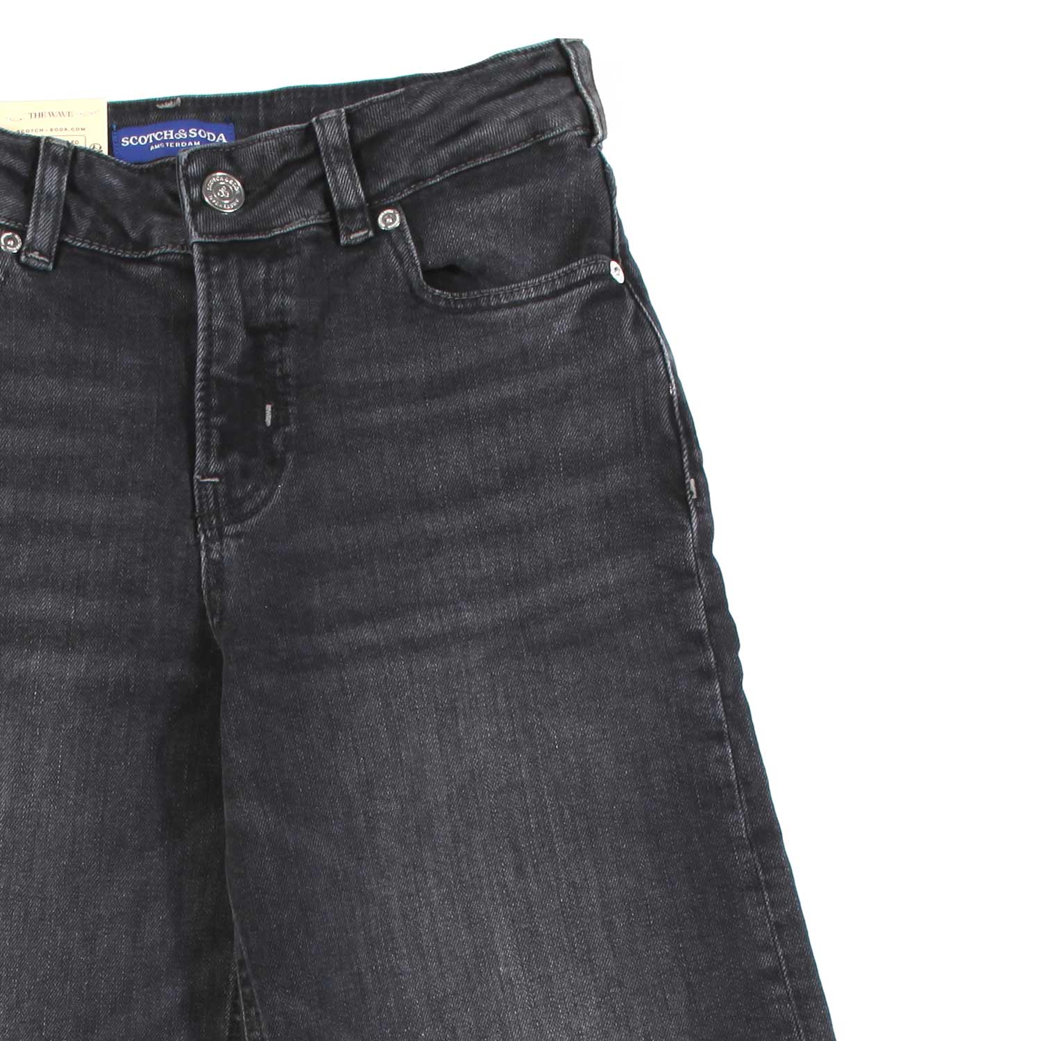 JEANS WIDE LEG GRAFITE BAMBINA E TEENAGER - annameglio.com abbigliamento moda