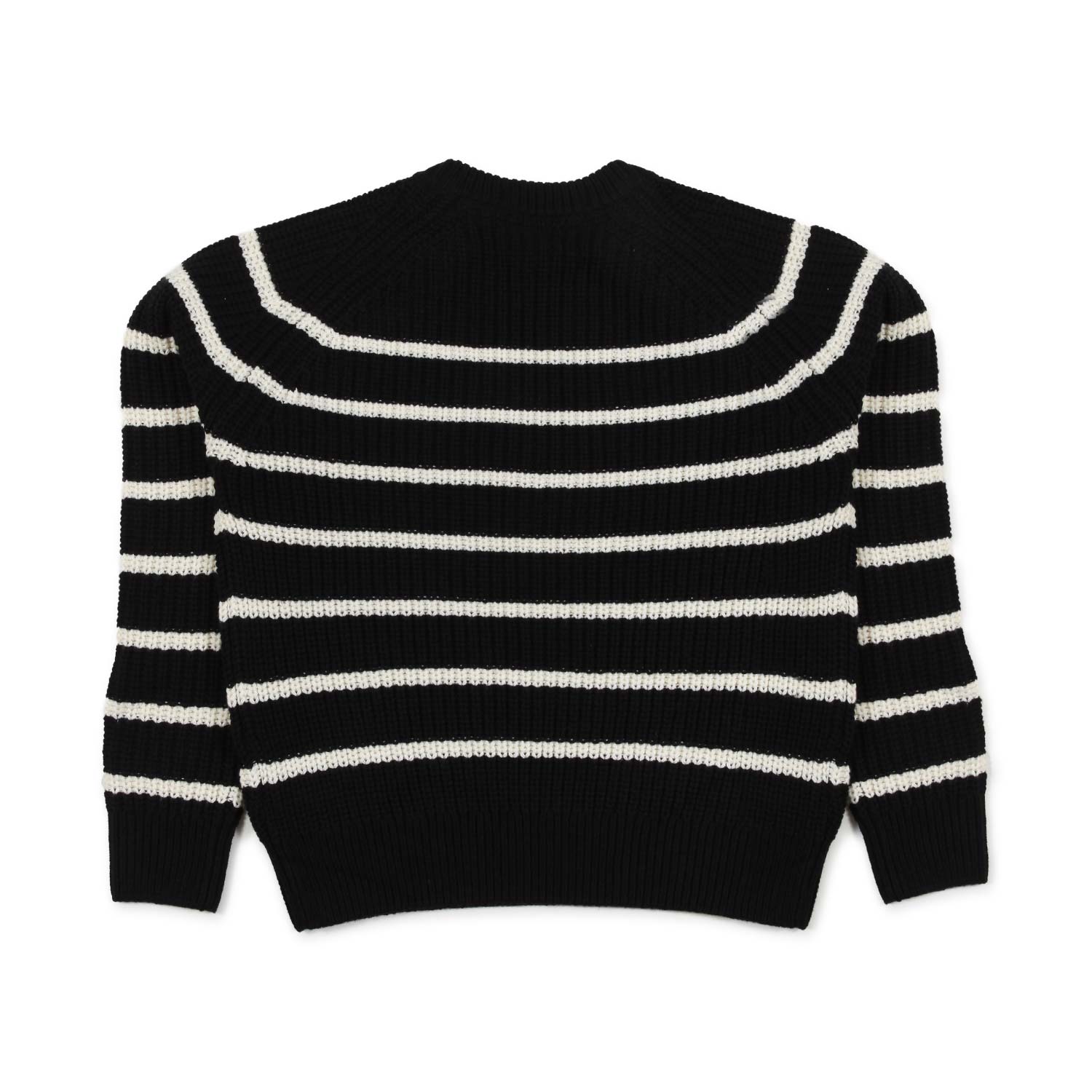 MAGLIONE UNISEX NERO A RIGHE BIANCHE - annameglio.com abbigliamento moda