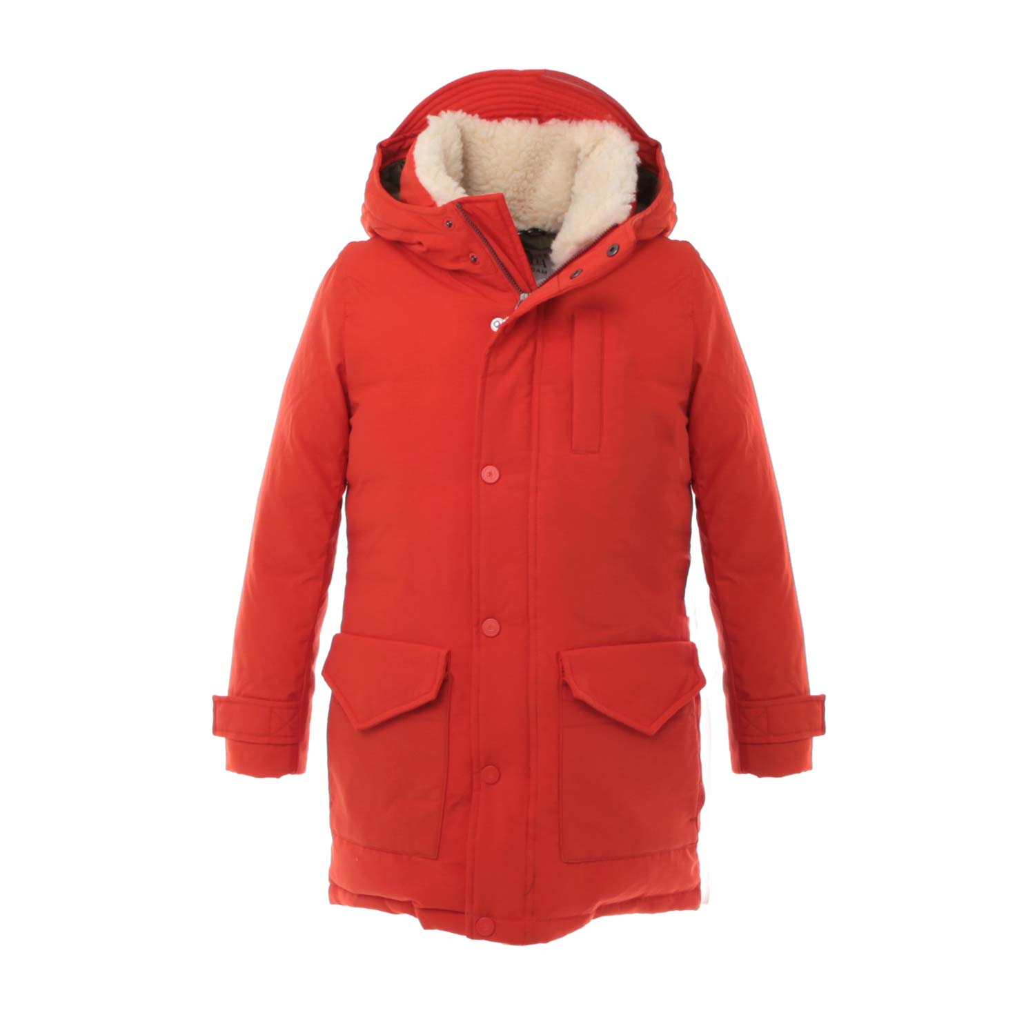 PARKA UNISEX ARANCIONE E VERDE MILITARE - annameglio.com abbigliamento moda