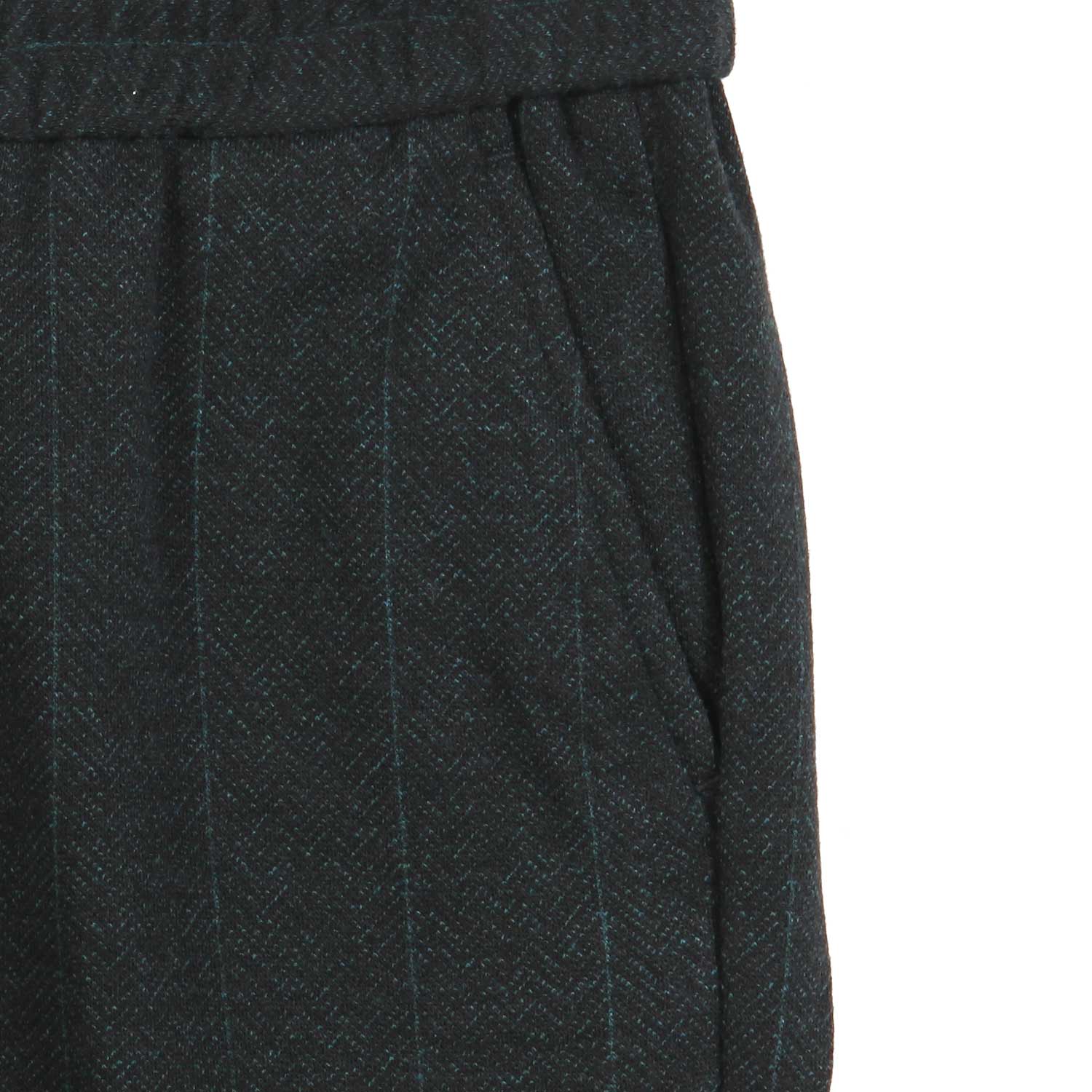 PANTALONE UNISEX NERO SPIGATO VERDE - annameglio.com abbigliamento moda