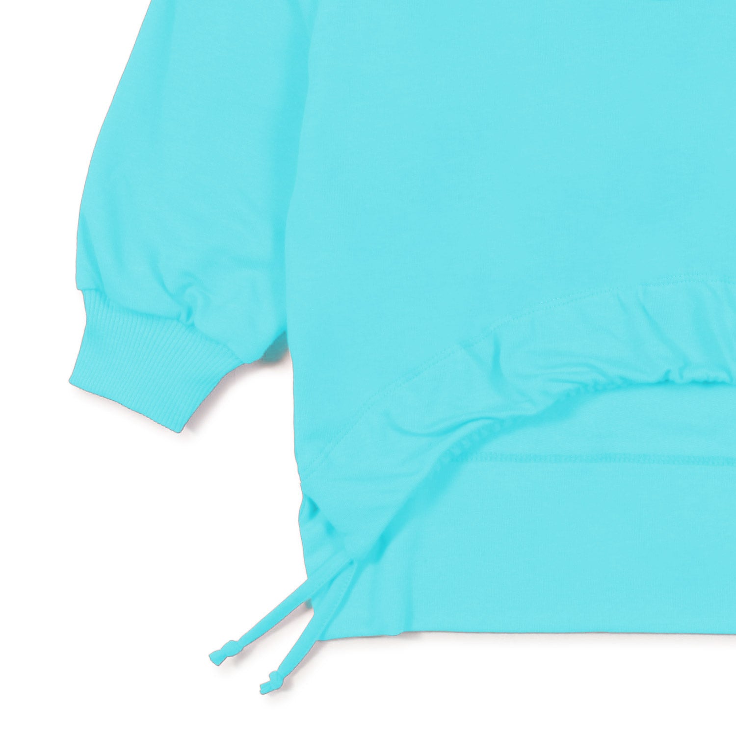 FELPA TURCHESE EYE STAR CON COULISSE BAMBINA - annameglio.com abbigliamento moda