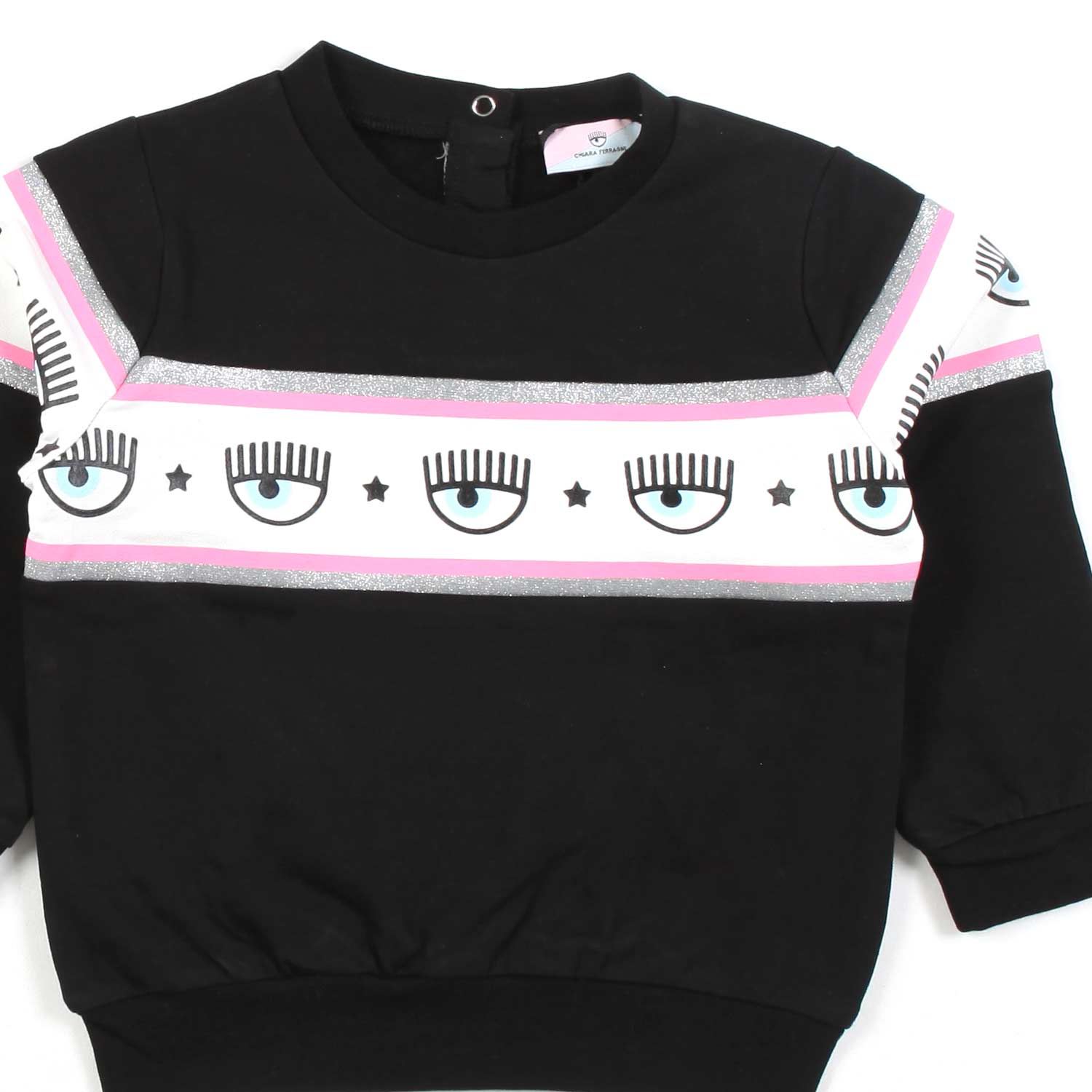 FELPA LOGOMANIA NERA BIMBA - annameglio.com abbigliamento moda