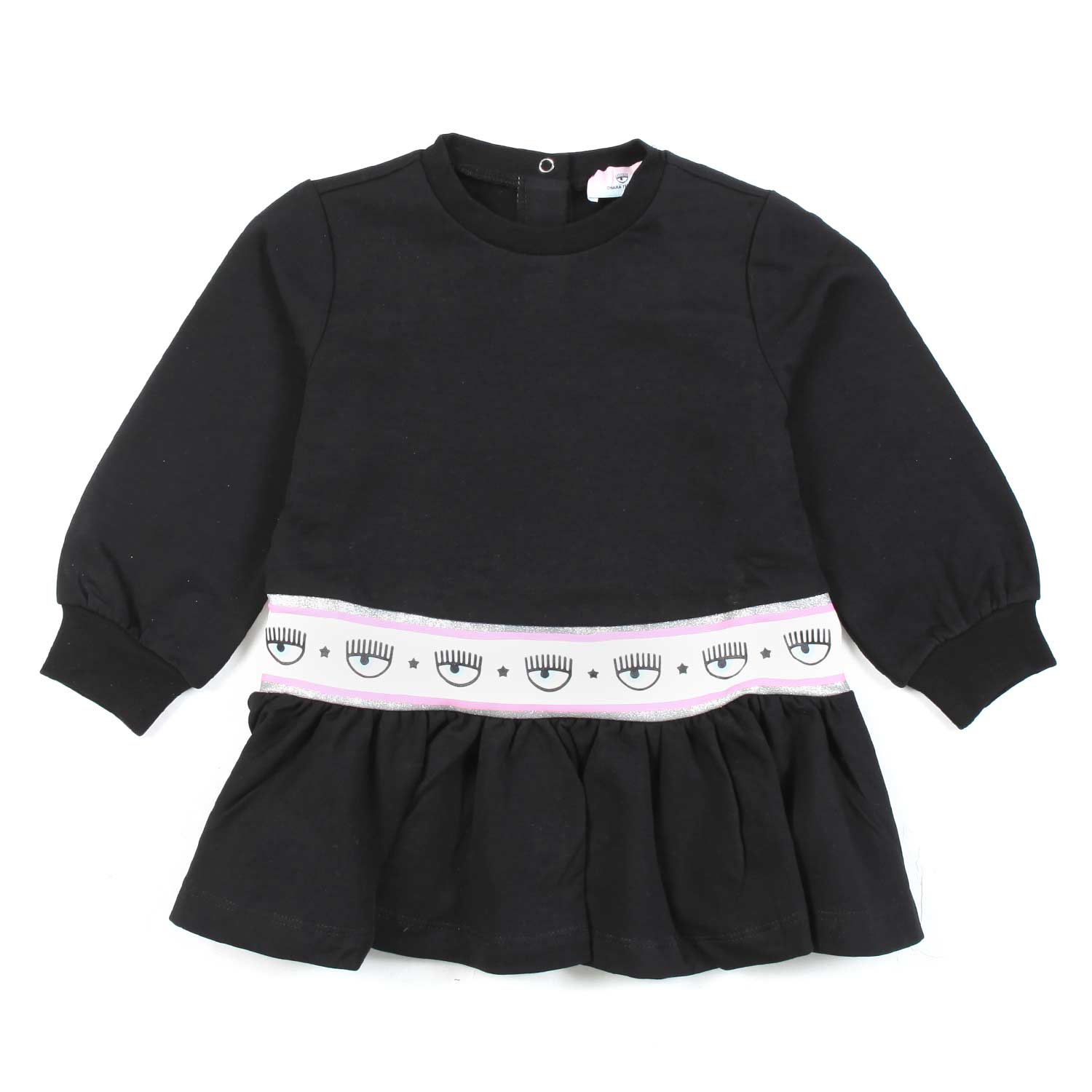 MINI ABITO LOGOMANIA NERO BIMBA - annameglio.com abbigliamento moda