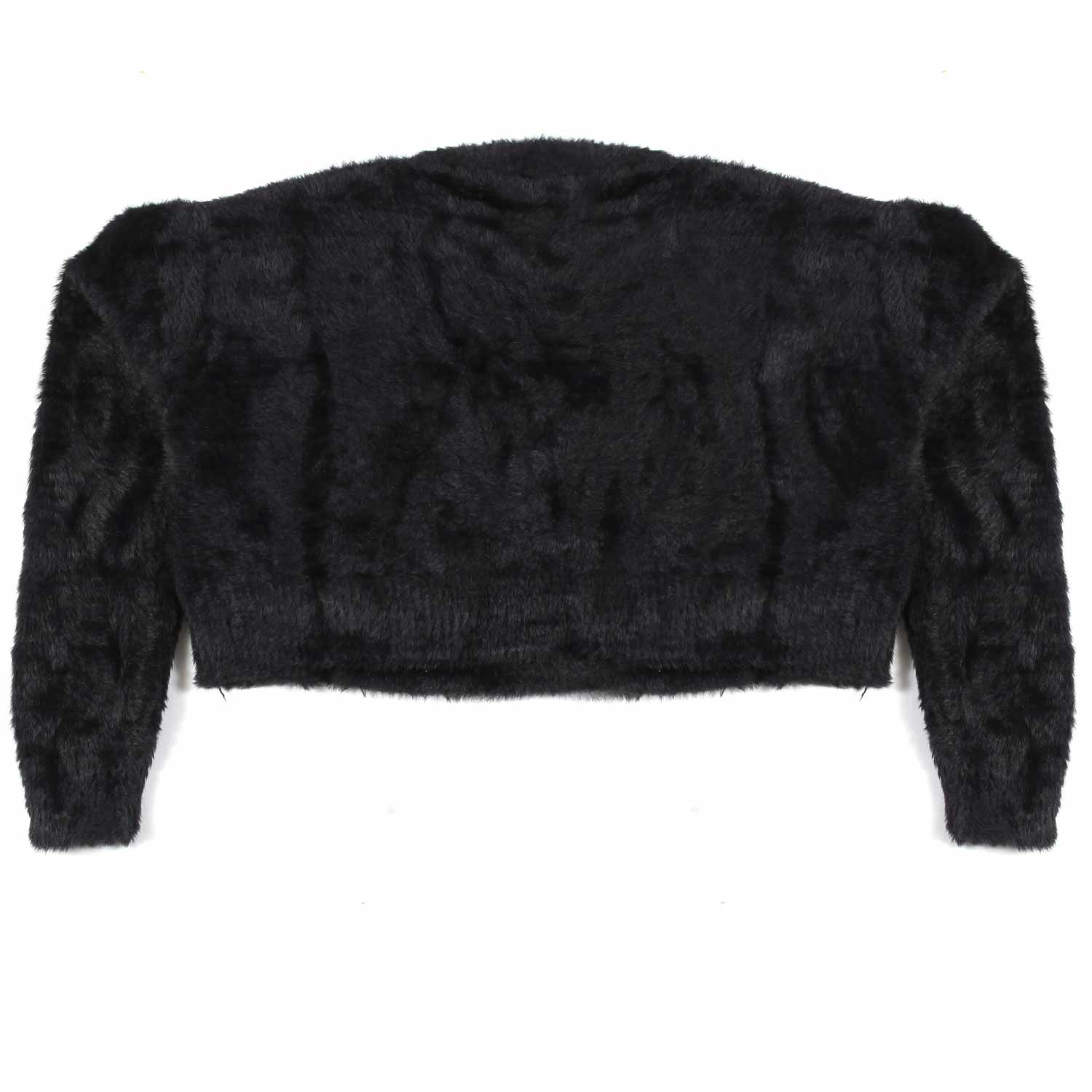 PULL EYE STAR CROPPED NERO BAMBINA - annameglio.com abbigliamento moda