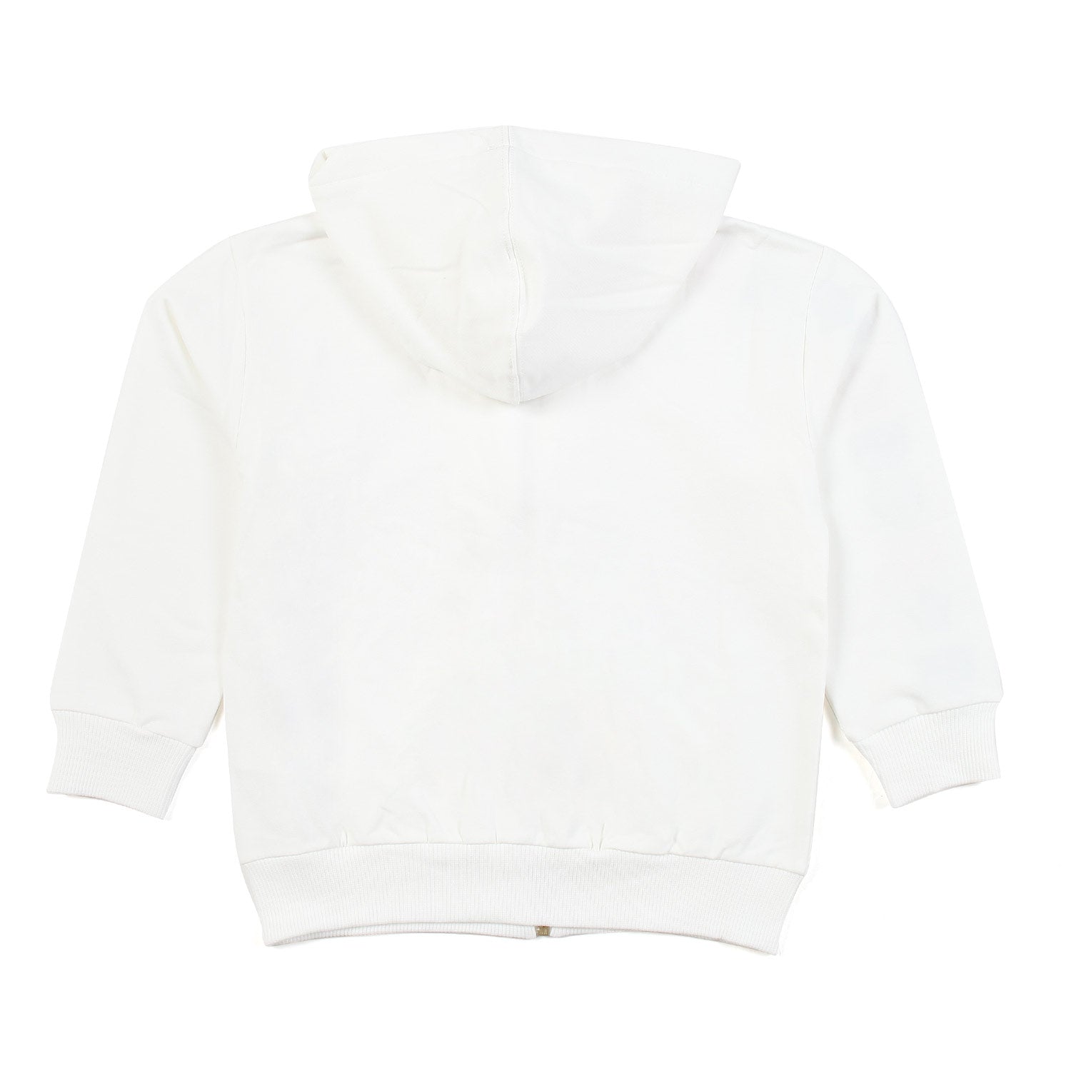 FELPA HOODIE BIANCA CON RICAMI EYE STAR BAMBINA - annameglio.com abbigliamento moda