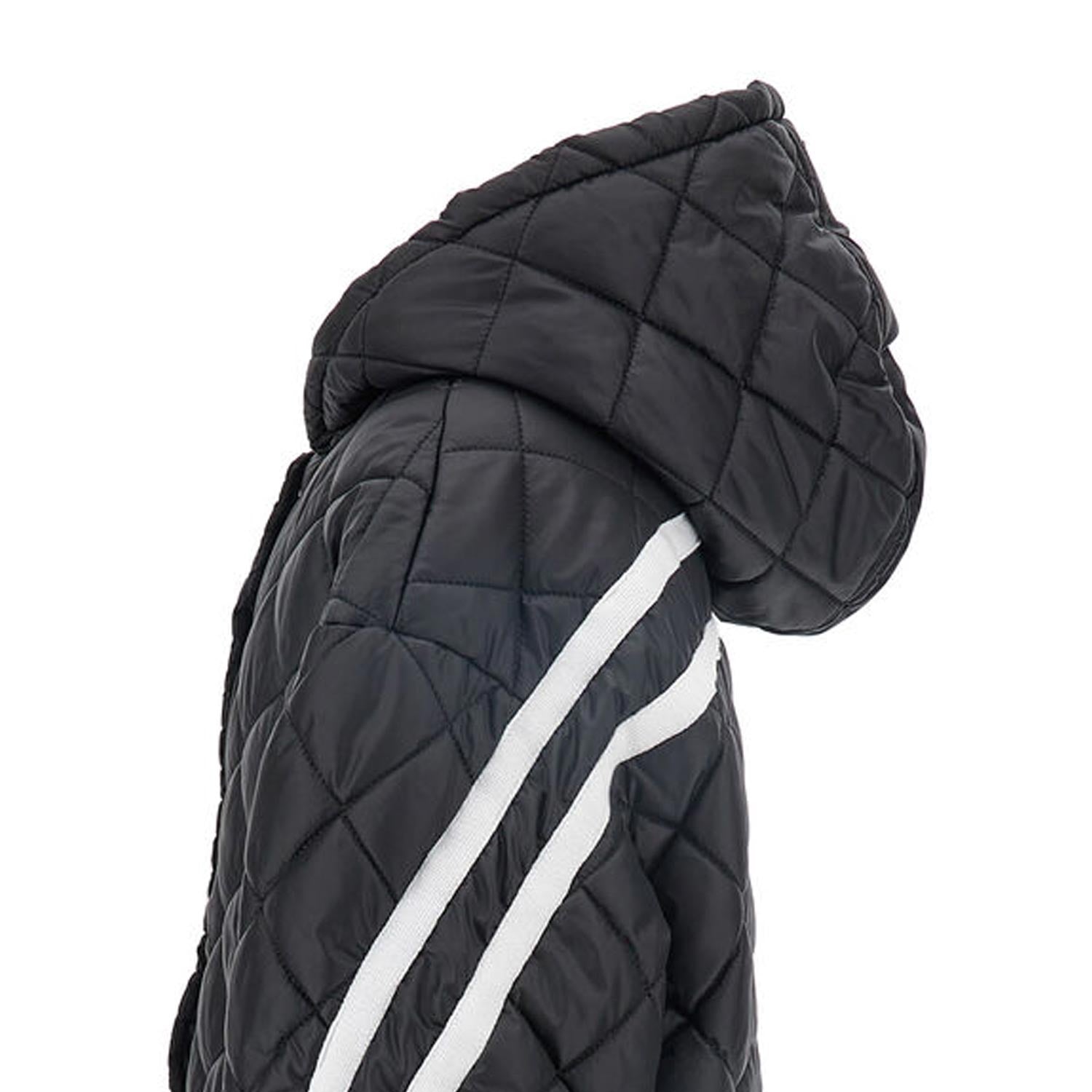 CAPPOTTO NERO TRAPUNTATO BAMBINA E TEENAGER - annameglio.com abbigliamento moda