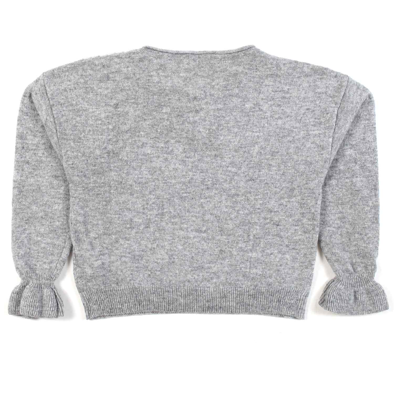 PULLOVER GRIGIO CON CIP E CIOP BAMBINA - annameglio.com abbigliamento moda