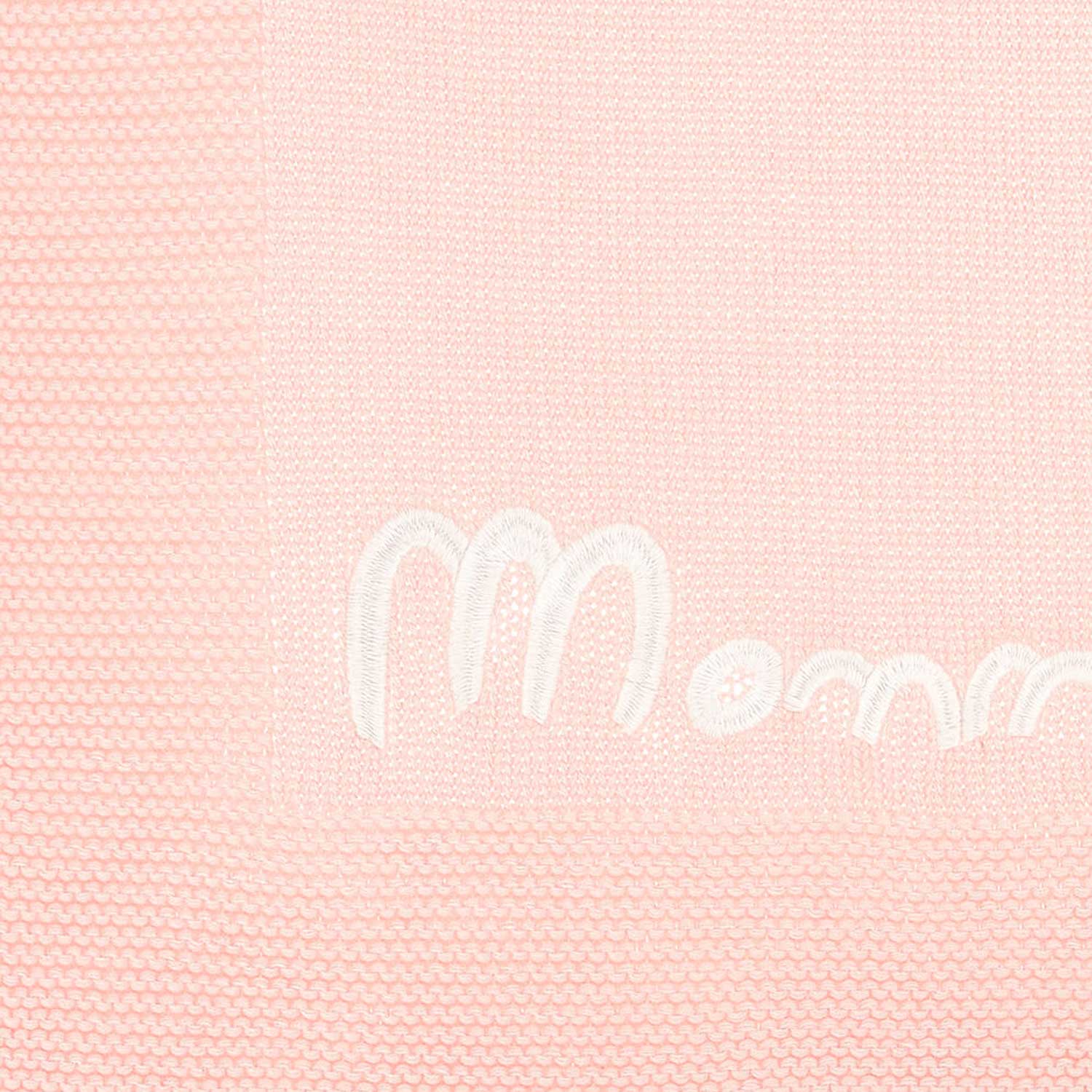 COPERTA TRICOT RICAMATA ROSA CHIARO - annameglio.com abbigliamento moda