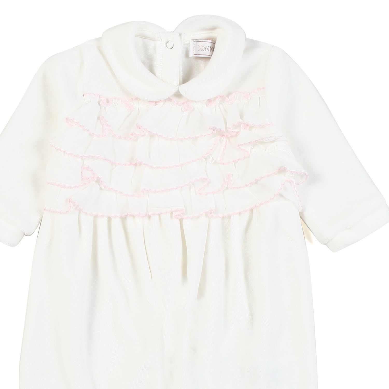 TUTINA CINIGLIA PANNA E ROSA CON ROUCHES - annameglio.com abbigliamento moda