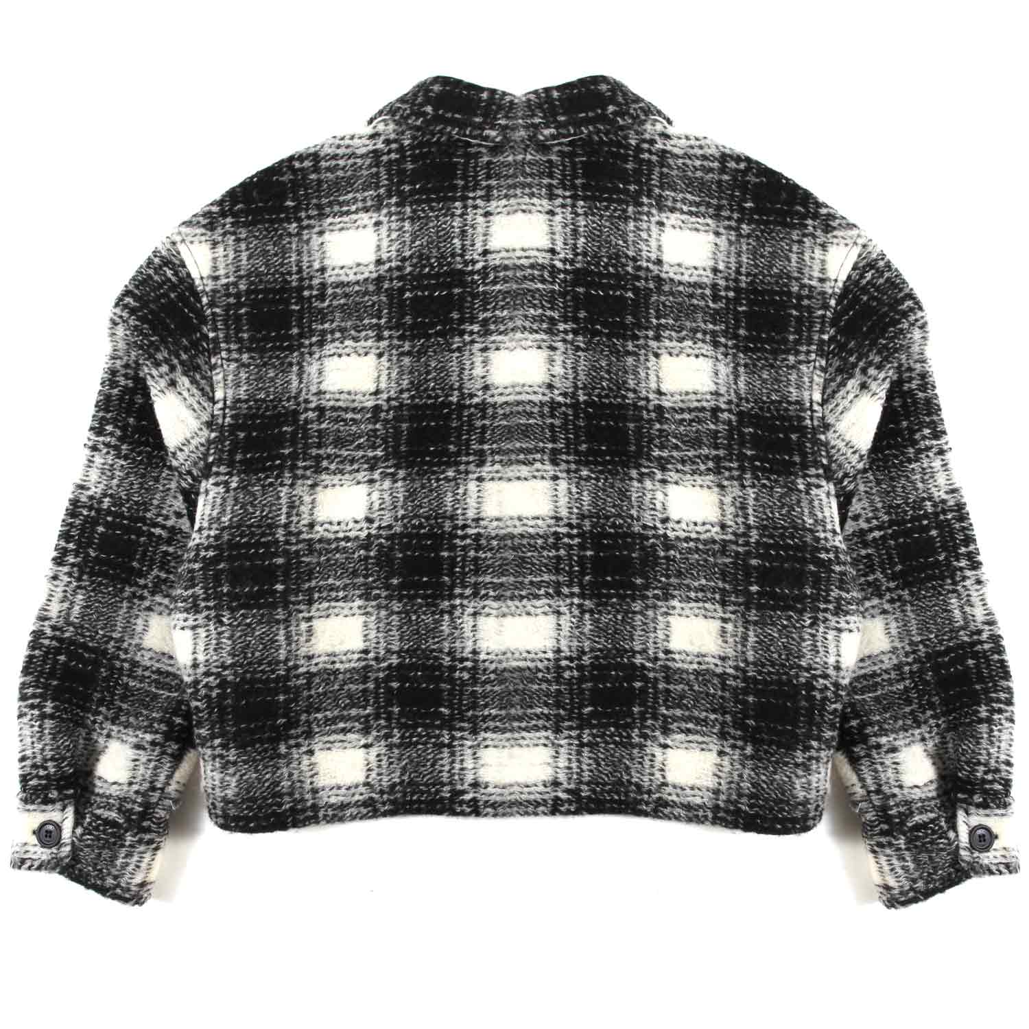 GIACCA CAMICIA A QUADRI BIANCA E NERA - annameglio.com abbigliamento moda