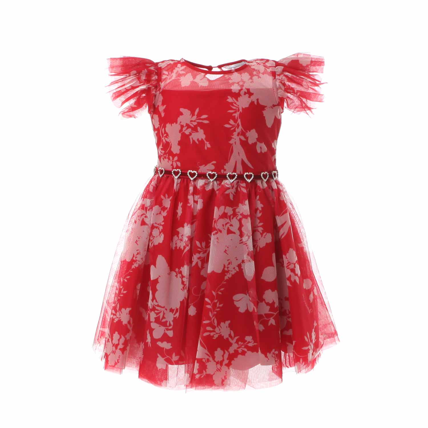 ABITO TULLE RAMAGE ROSSO BAMBINA - annameglio.com abbigliamento moda