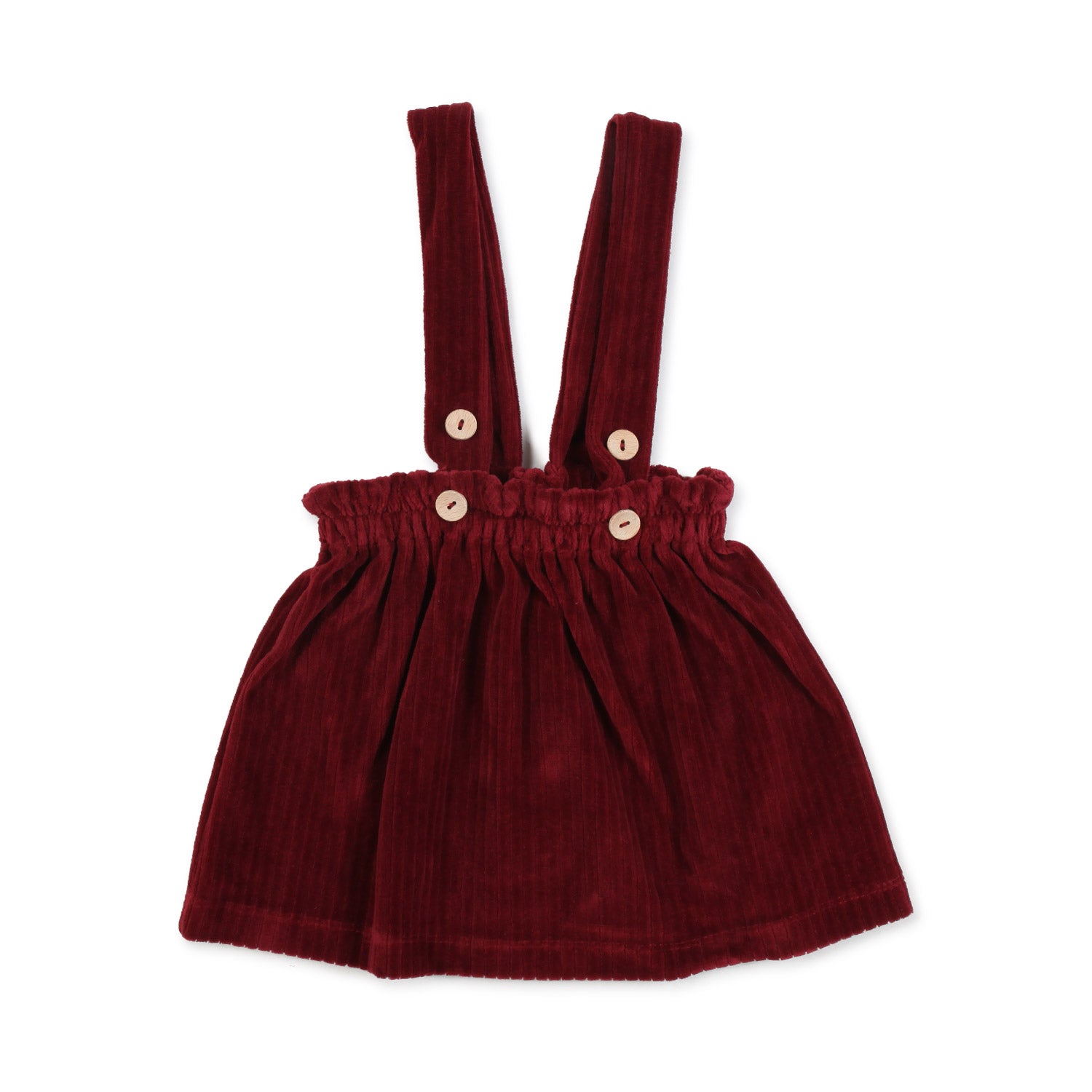 GONNA SALOPETTE BORDEAUX DI VELLUTO BIMBA - annameglio.com abbigliamento moda